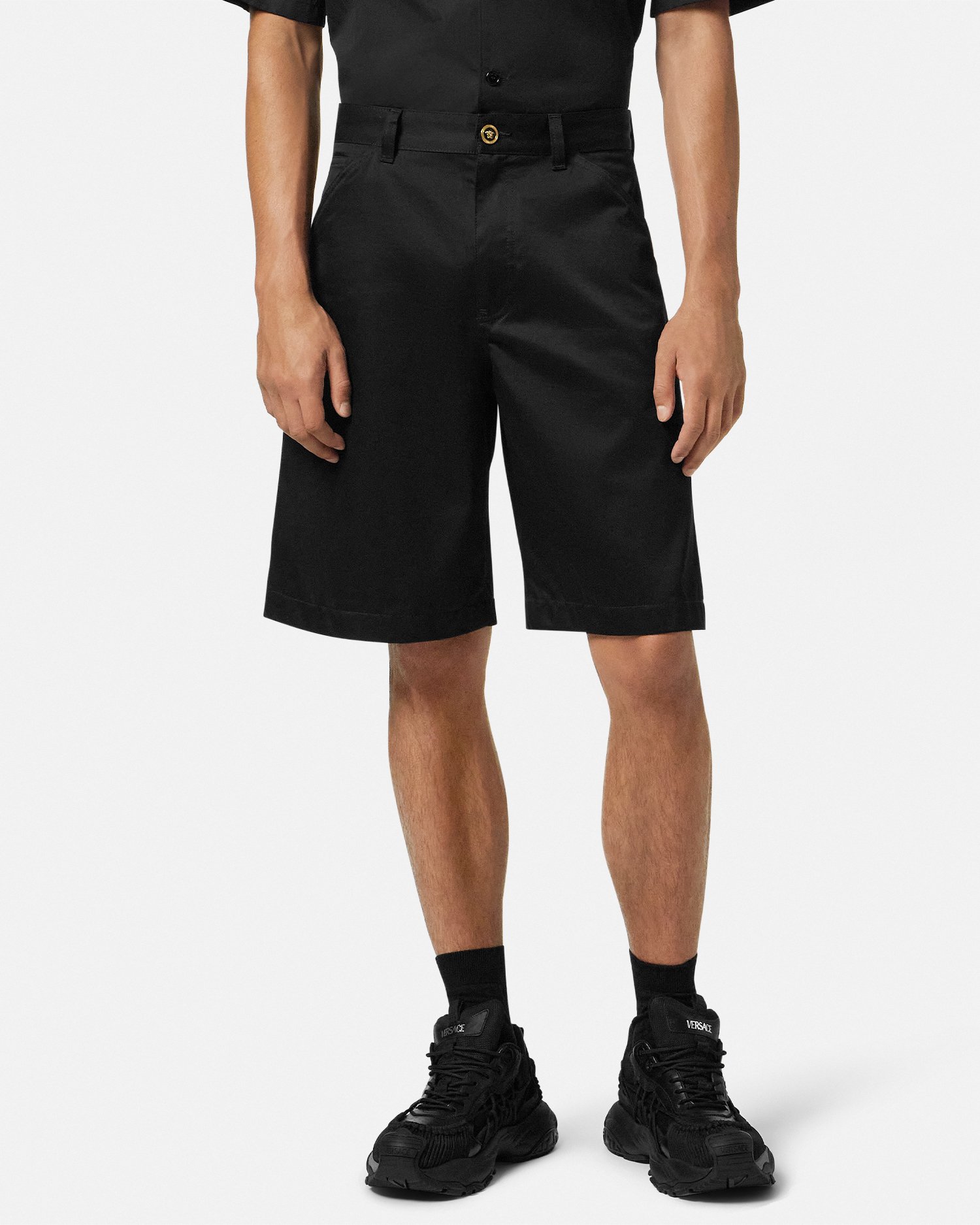 Gabardine Cargo Shorts