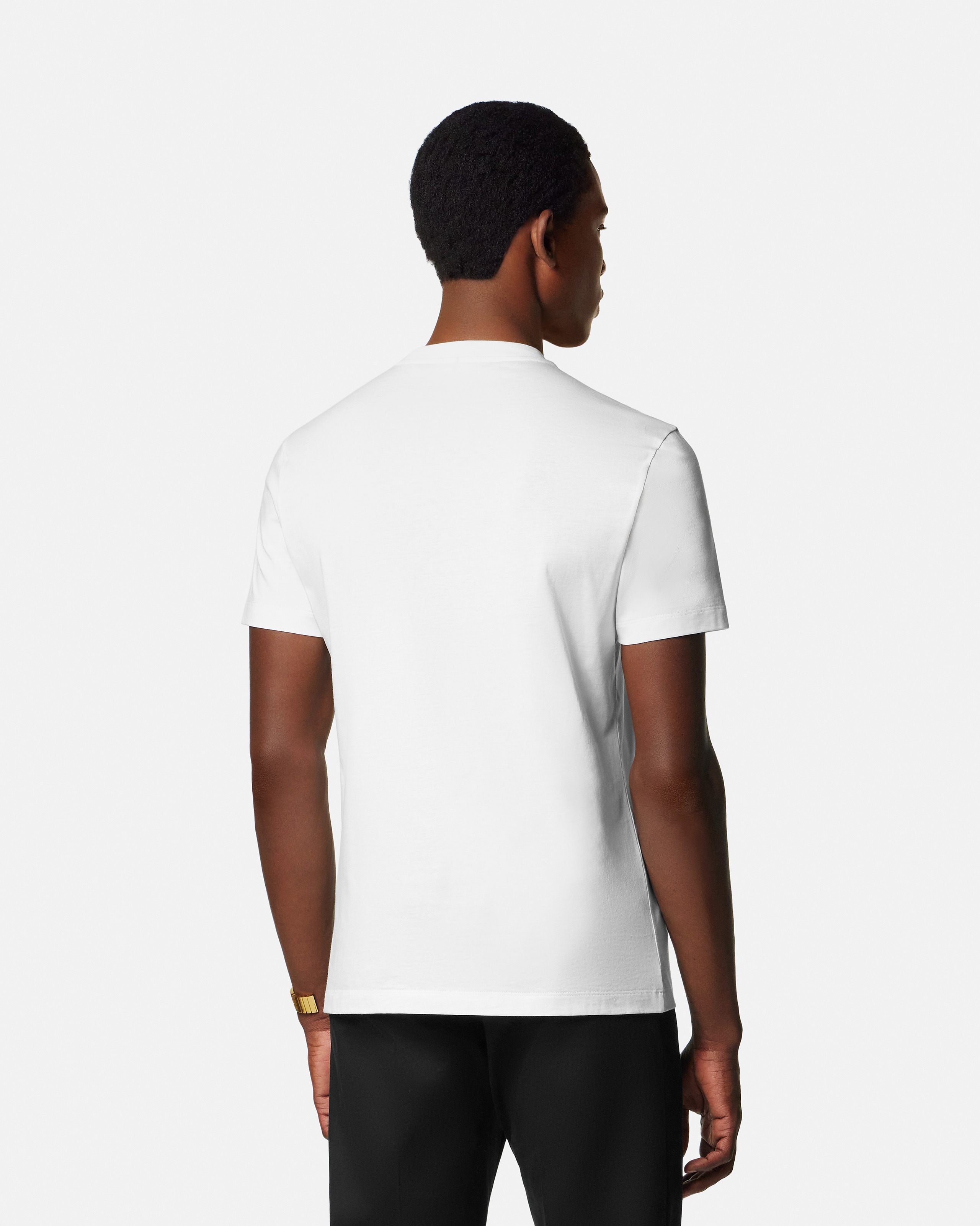 VERSACE ヴェルサーチ 38 WhiteTシャツメデューサピン付き