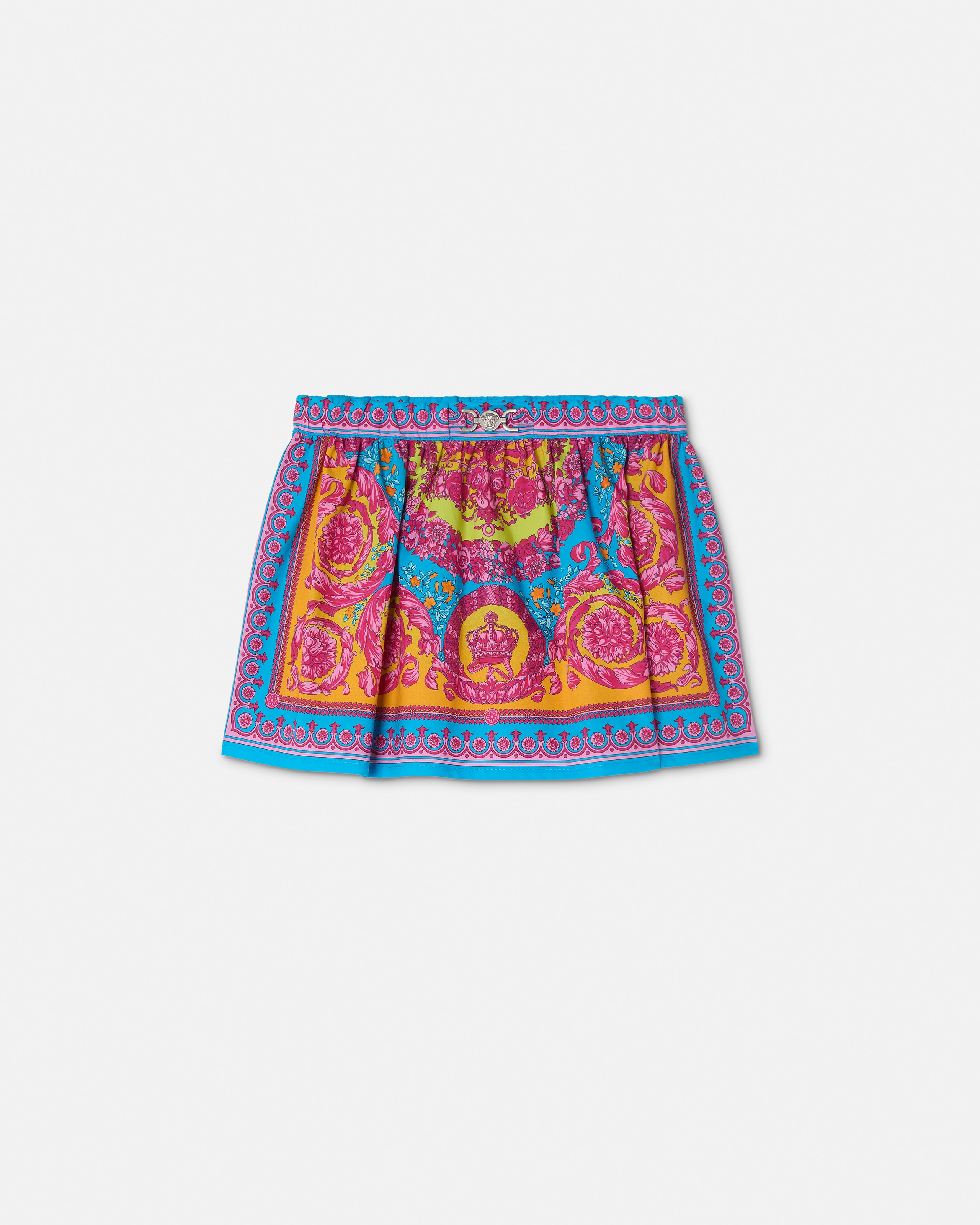 Versace Jupe Imprimée En Popeline De Coton Kids In Multi