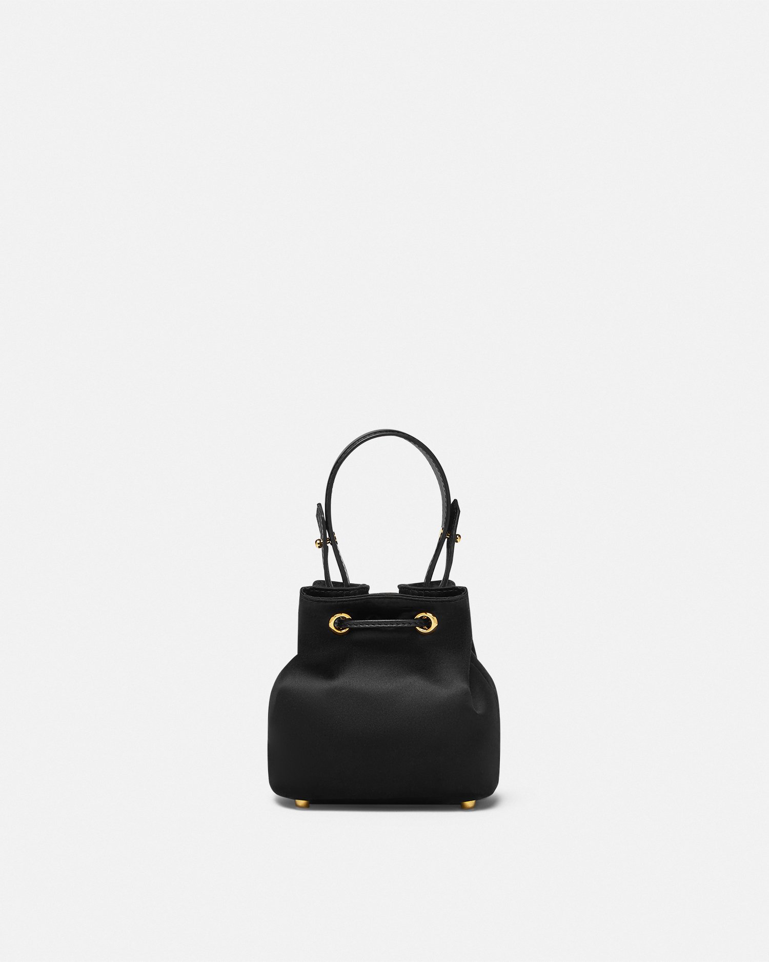 La Medusa Satin Mini Bucket Bag