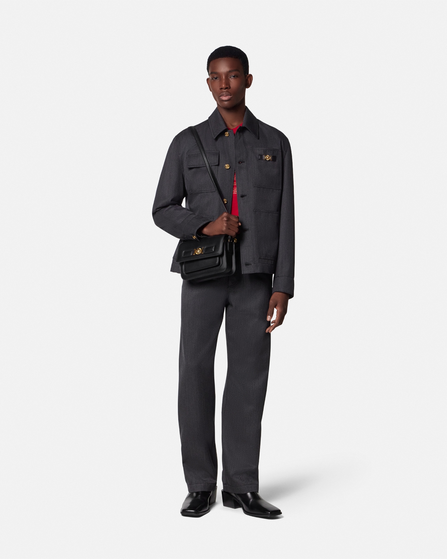 Mouliné Wool Carpenter Pants