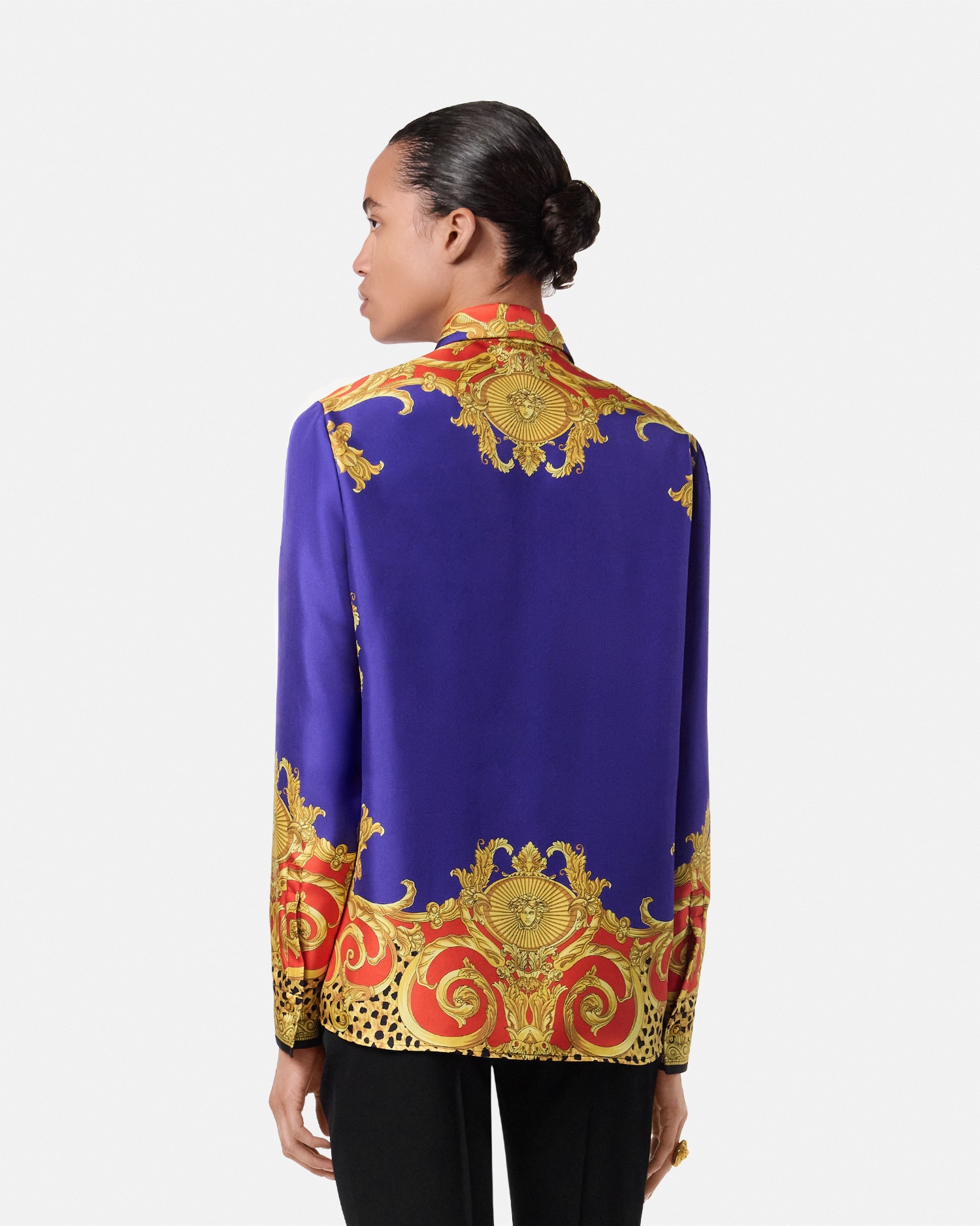 Cheetah Barocco Silk Shirt