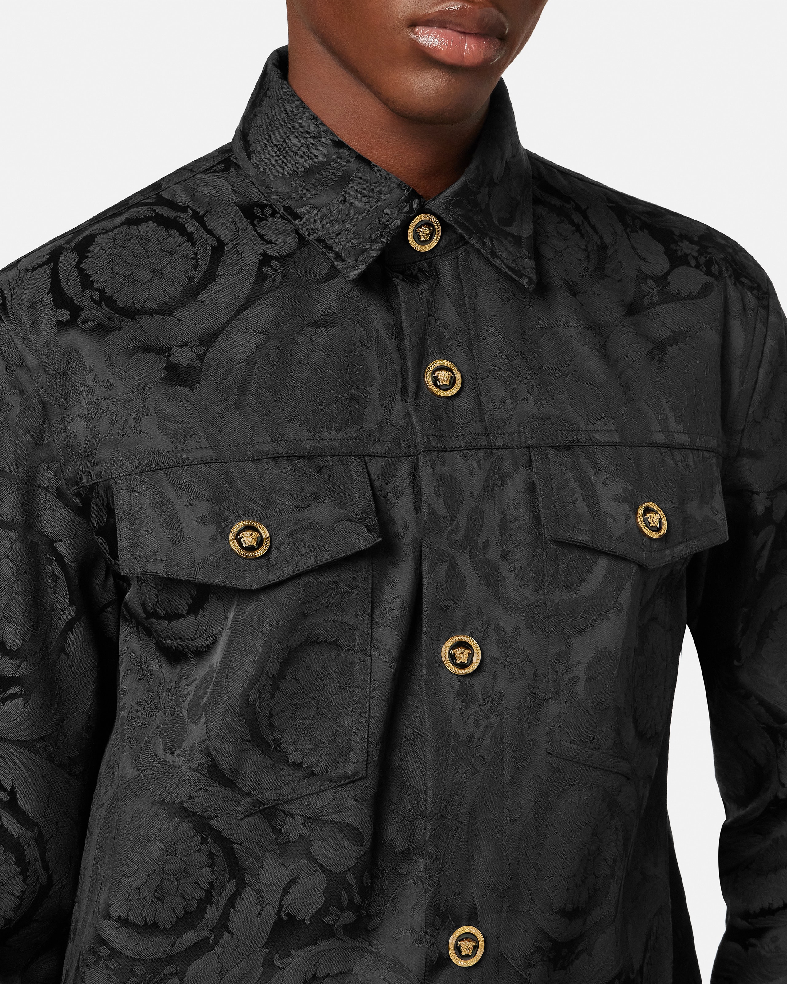 Jacquard Cotton Overshirt