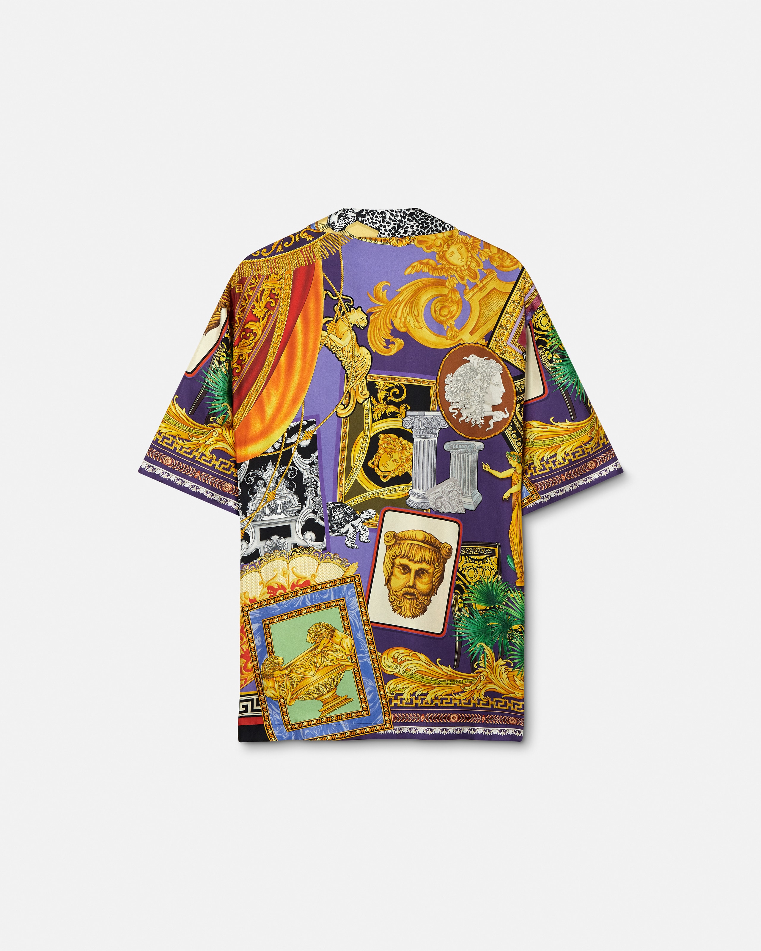 Printed Silk Twill Regular Shirt