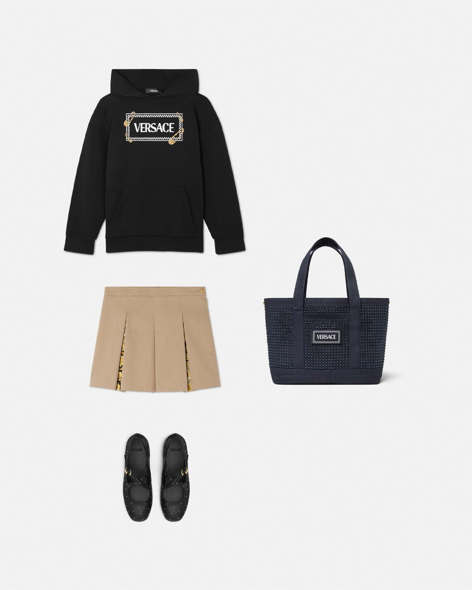 Safety Pin Logo Kids Hoodie