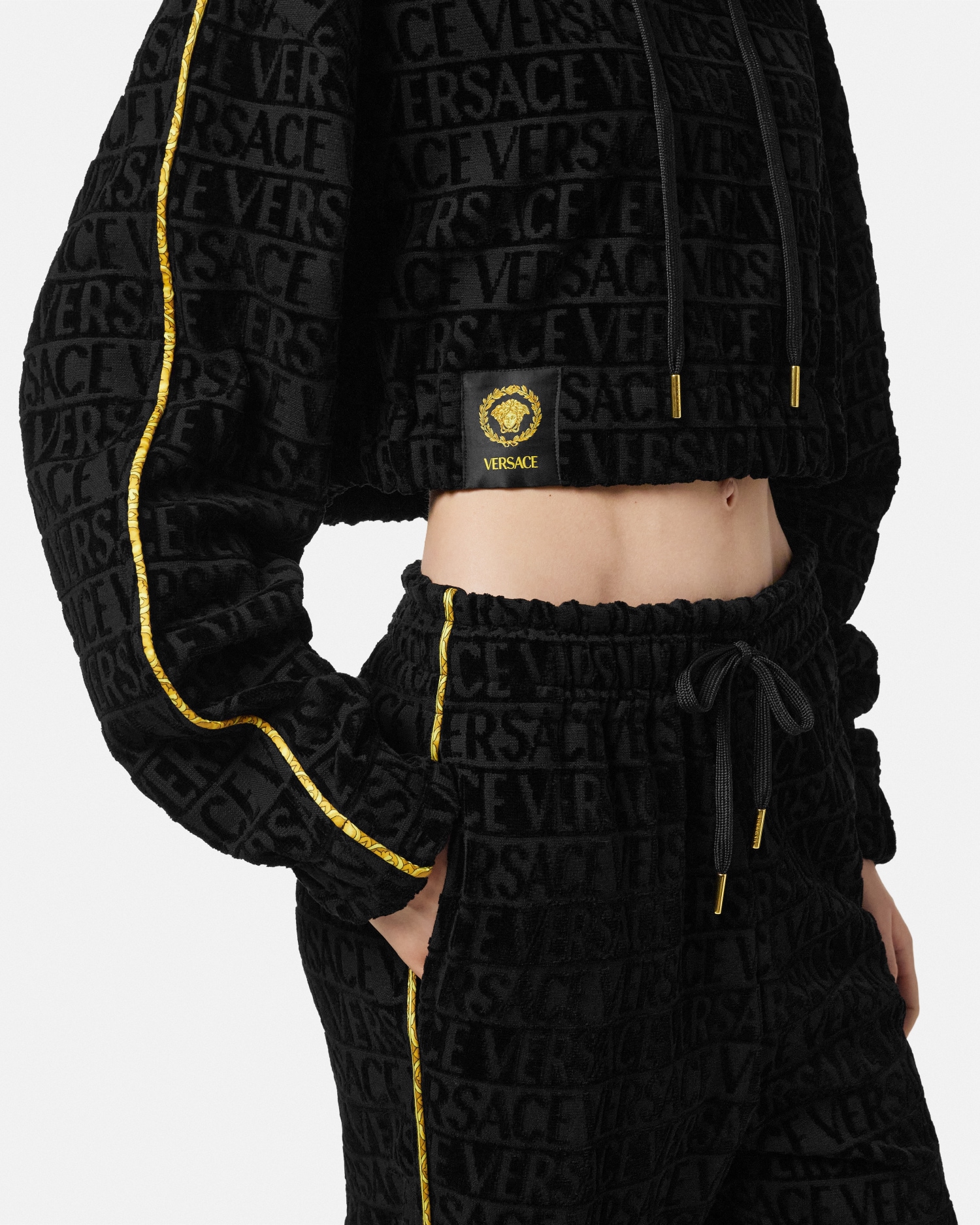 I ♡ Baroque Crop Hoodie