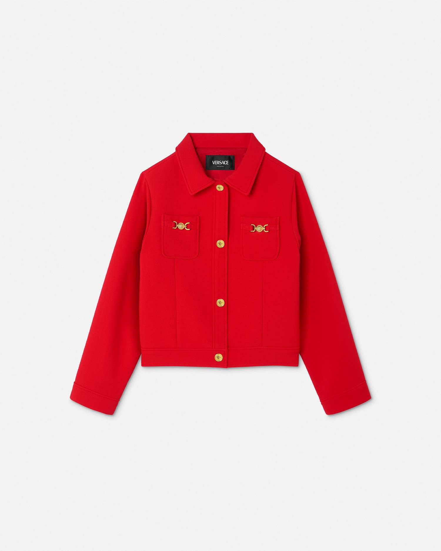 Versace Kids Blouson En Cady In Rouge