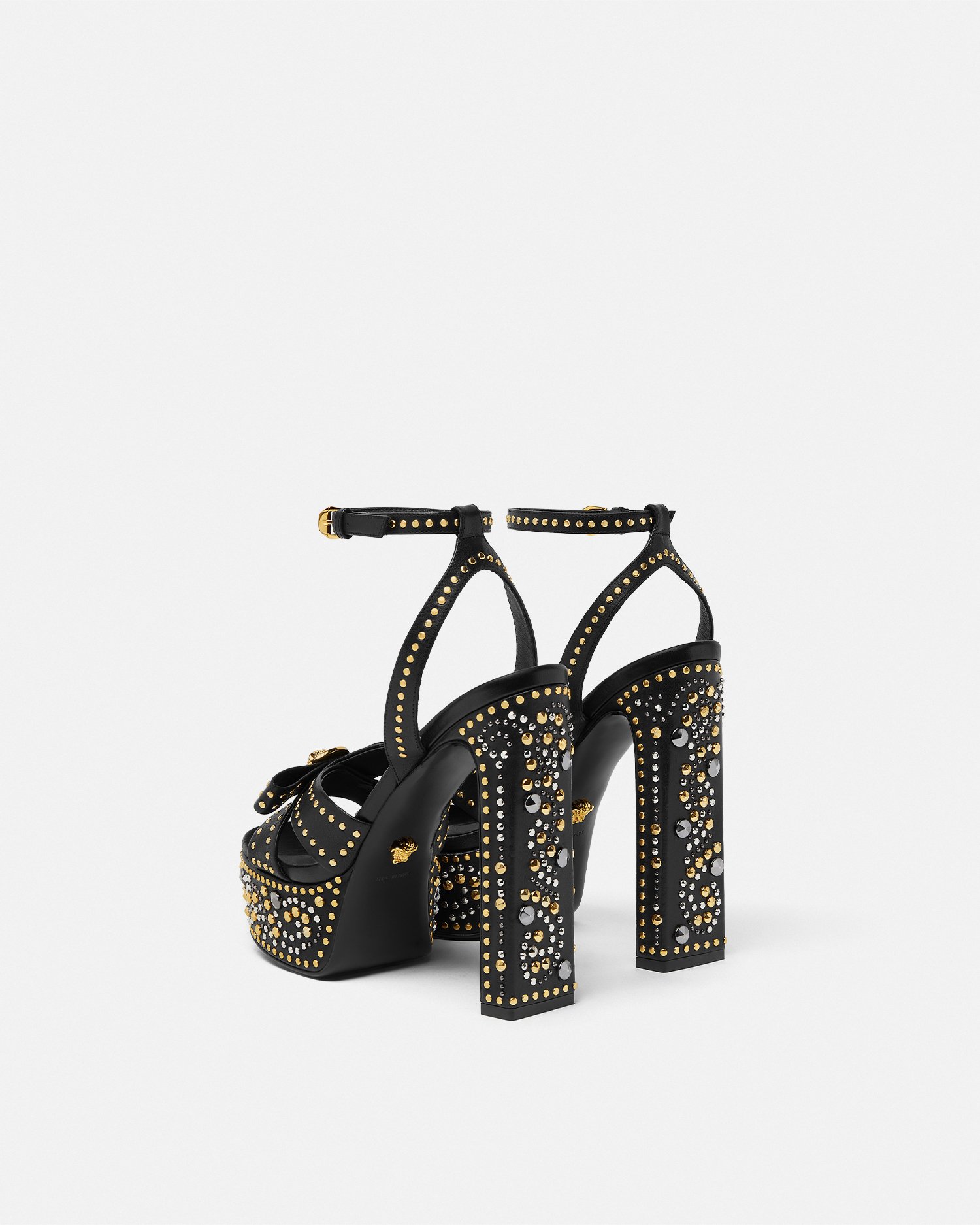 Studded Gianni Ribbon Sandals 140 mm