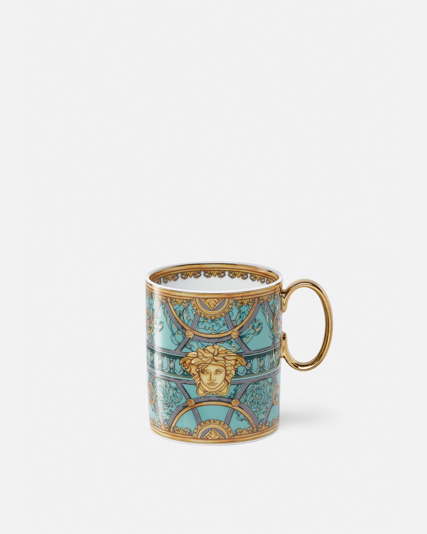 Versace Scala Del Palazzo Verde Mug In Green