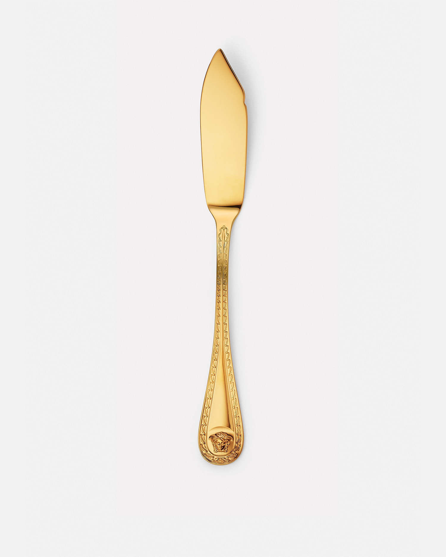 Versace Medusa Gilded Fish Knife In Gold