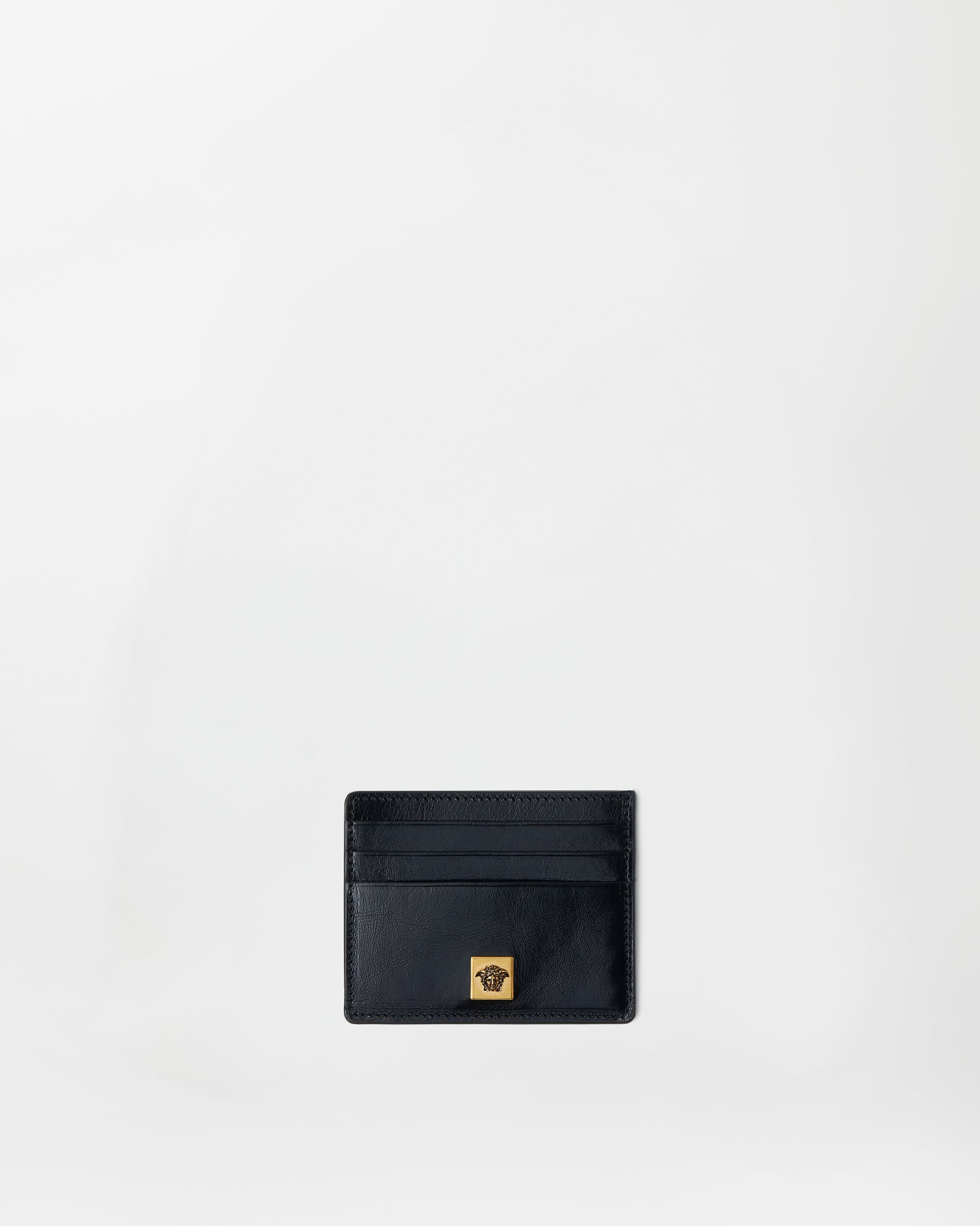 Versace Severine Porte-cartes En Cuir In Black