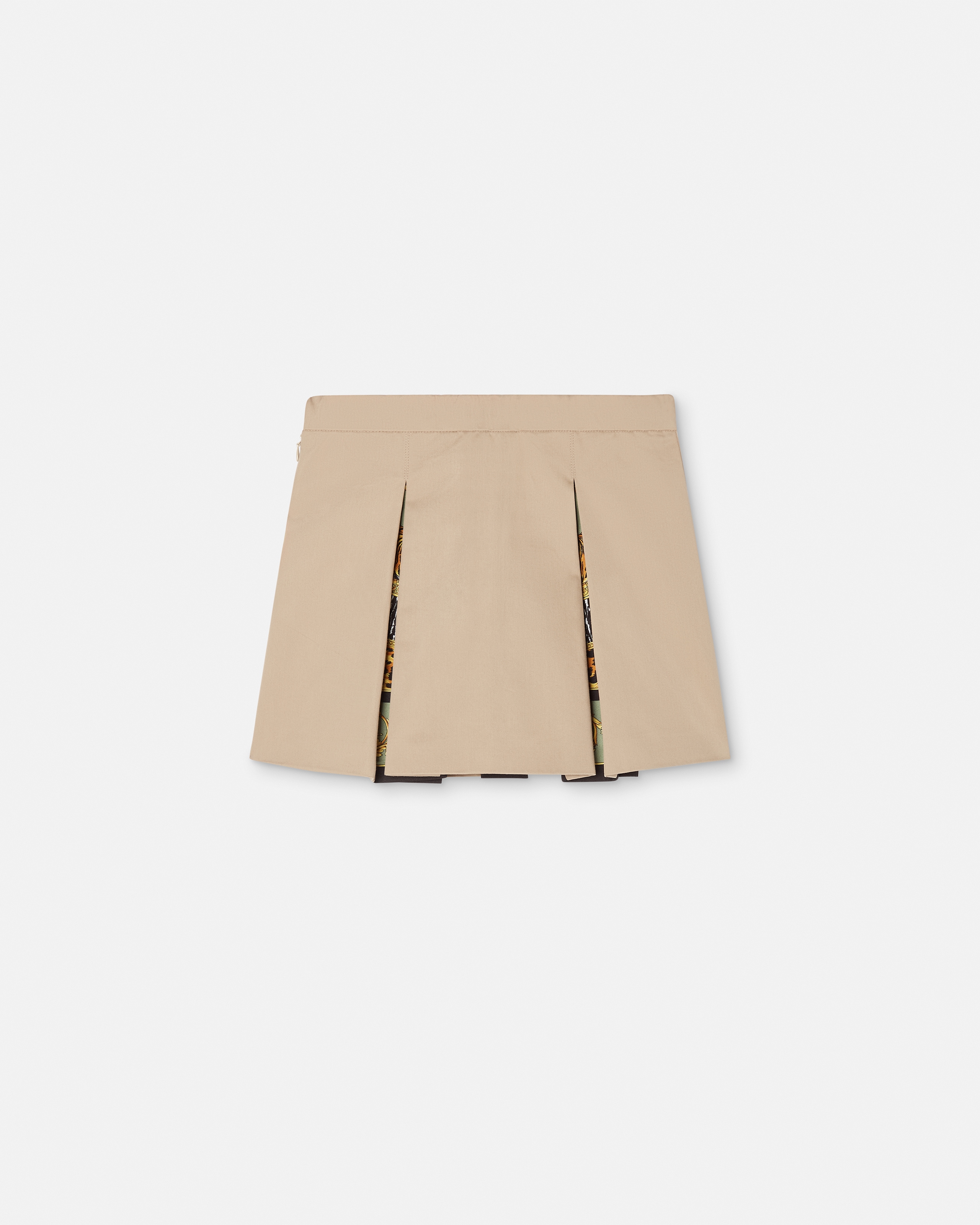 Kids Printed Cotton-Gabardine Pleated Skirt
