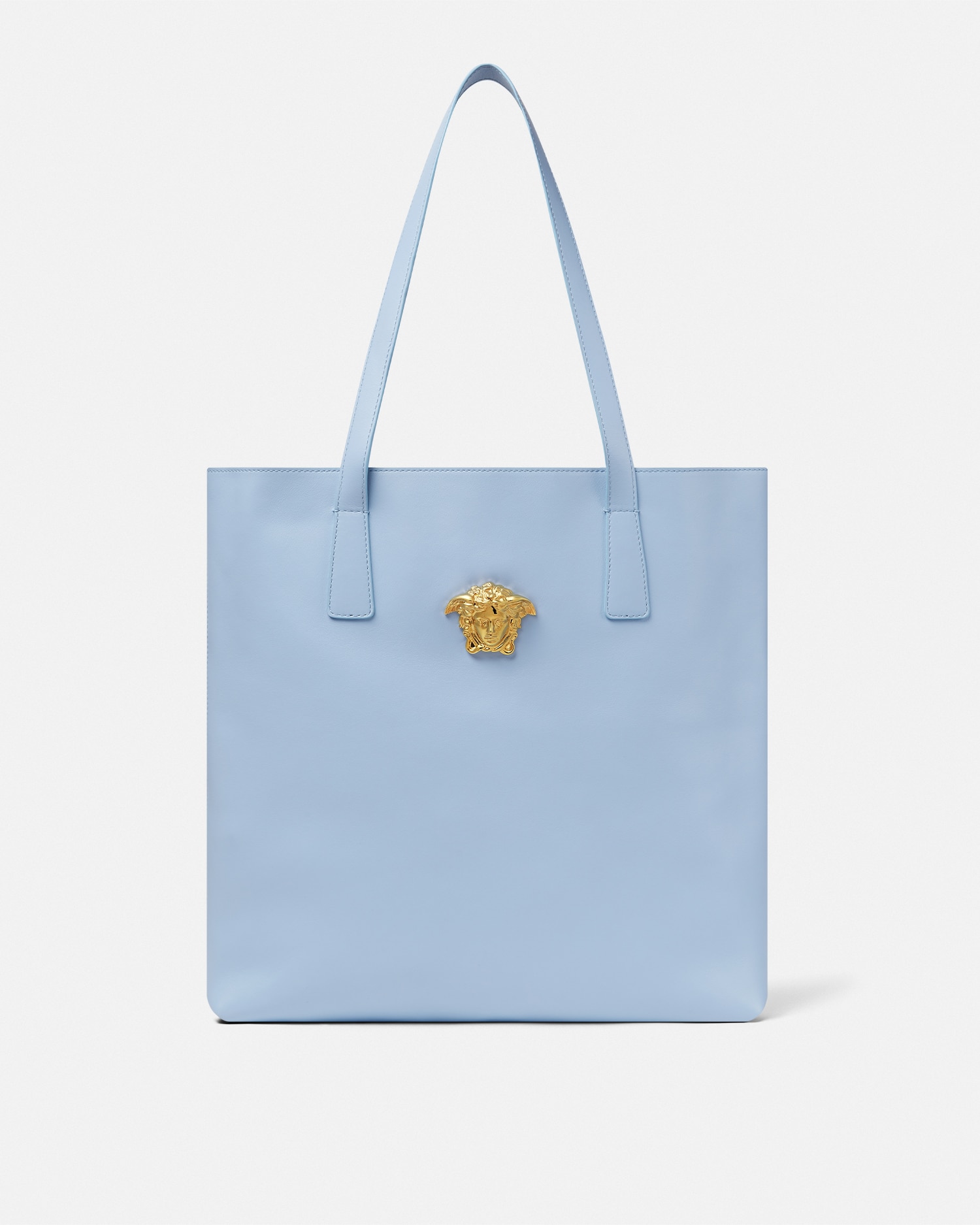Versace La Medusa Tote Bag In Light Blue