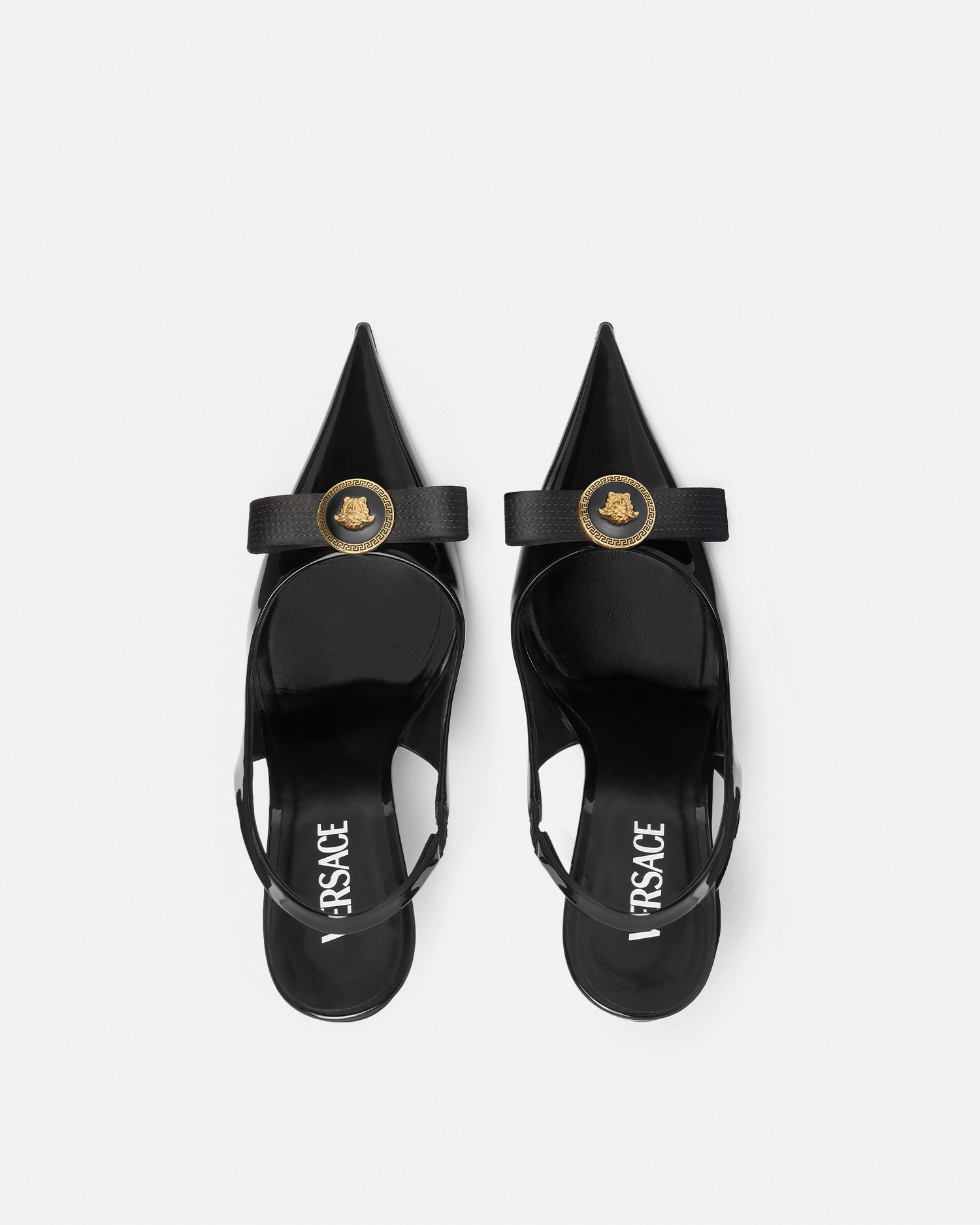 Gianni Ribbon Patent Slingbacks mm