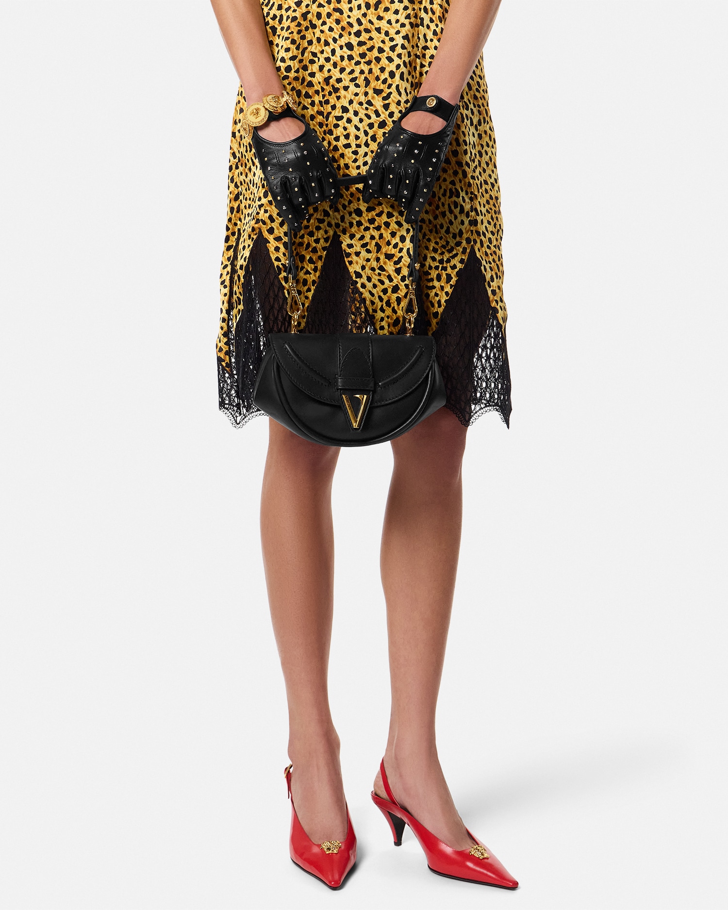 Virtus Small Leather Shoulder Bag