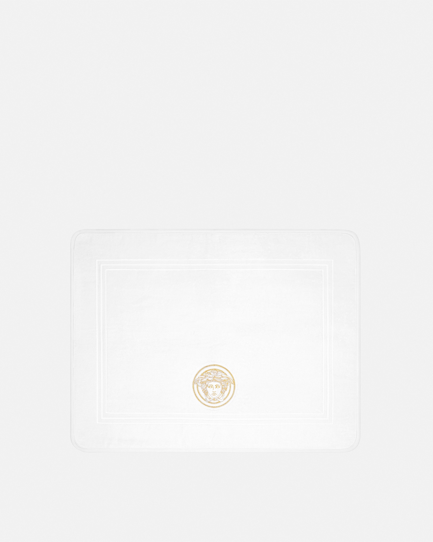 Versace Medusa Gala Tapis De Bain In Blanc