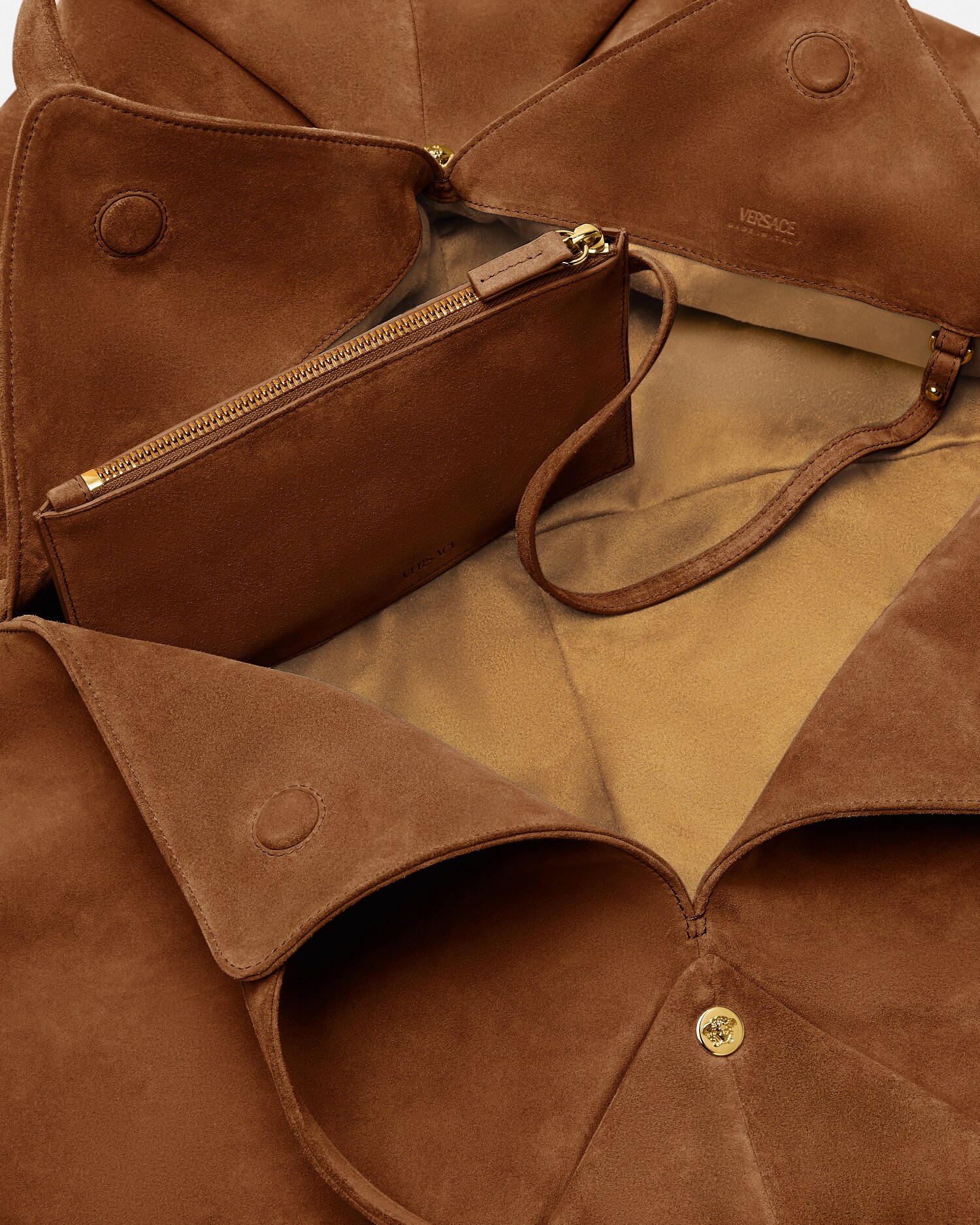 Protea Large Suede Shoulder Bag