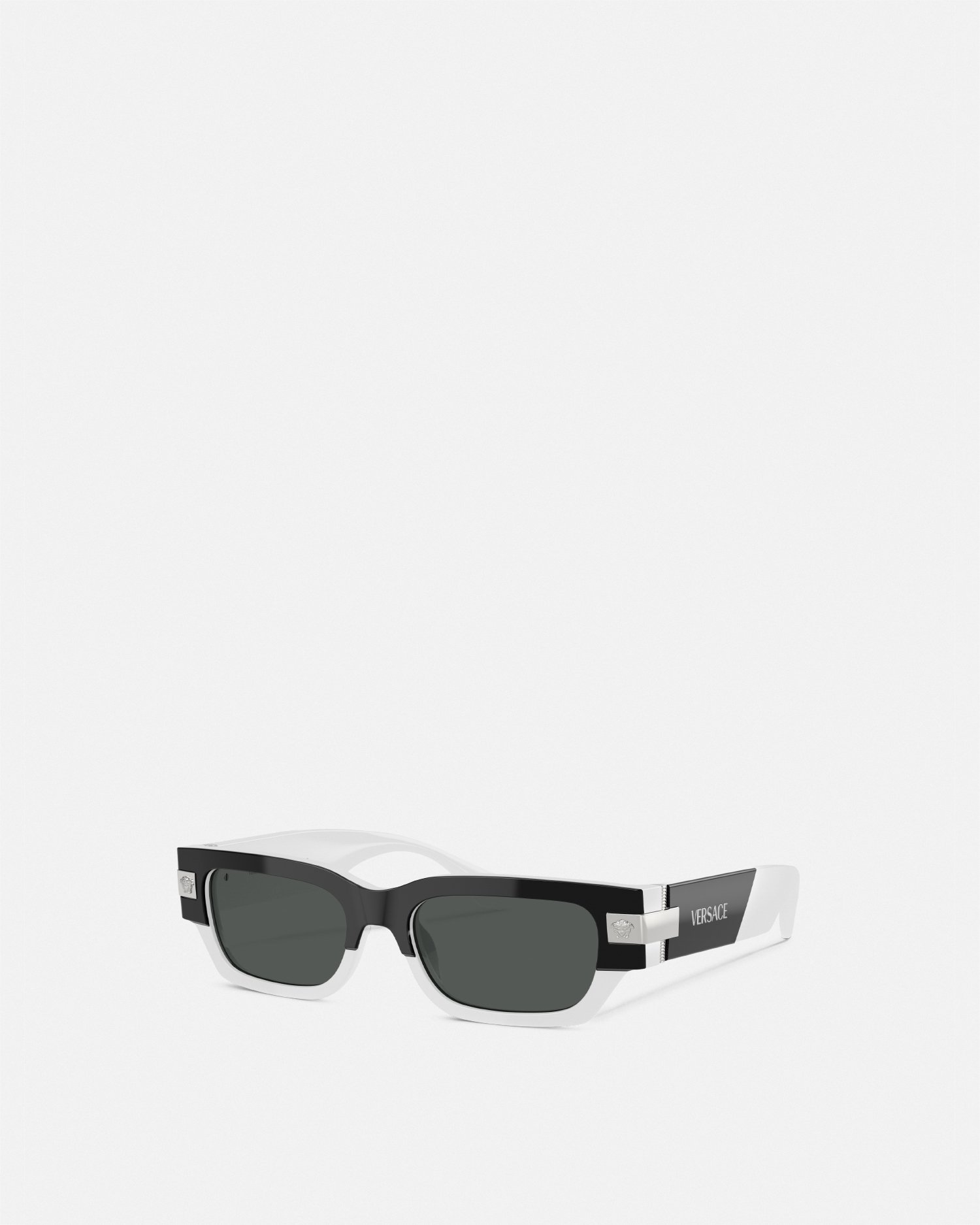 Versace Special Project Classic Top Sunglasses In Black+white