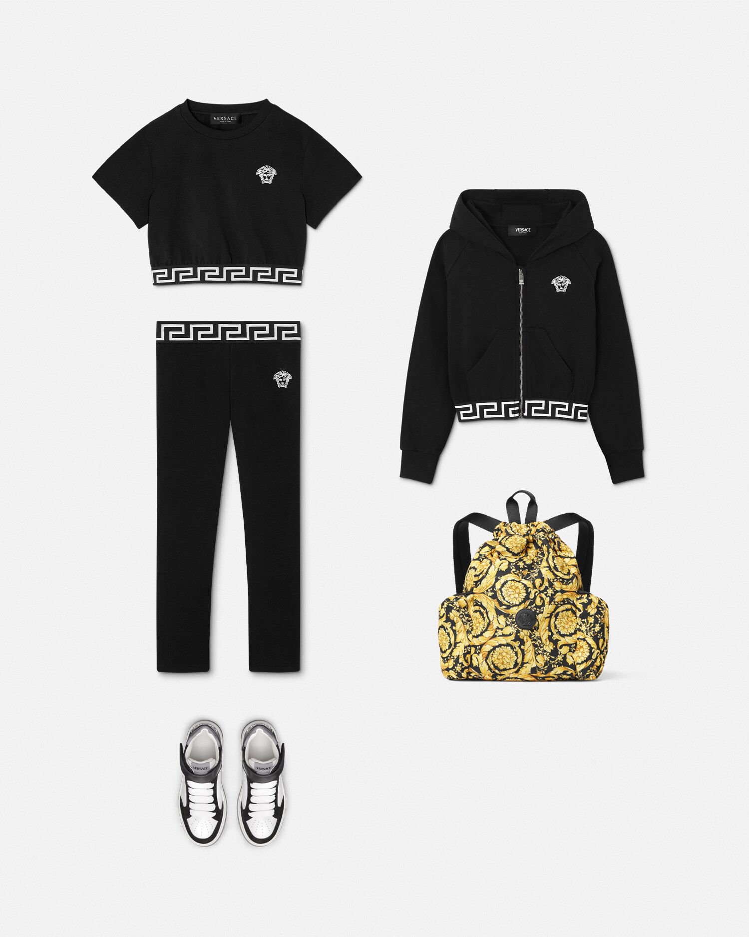 Versace Legging Greca Kids In Noir