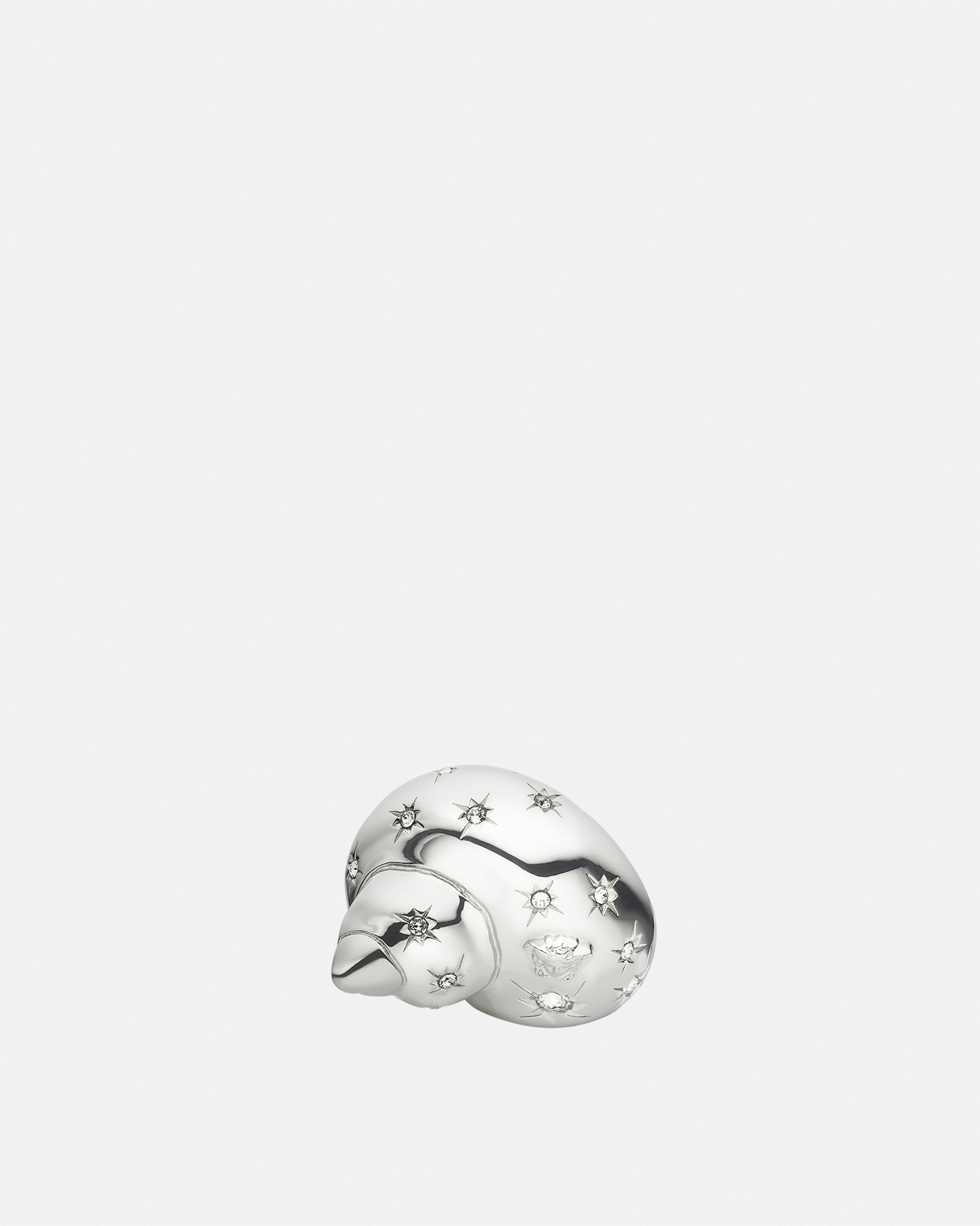 Versace Crystal Icons De La Mer Ring In Silver
