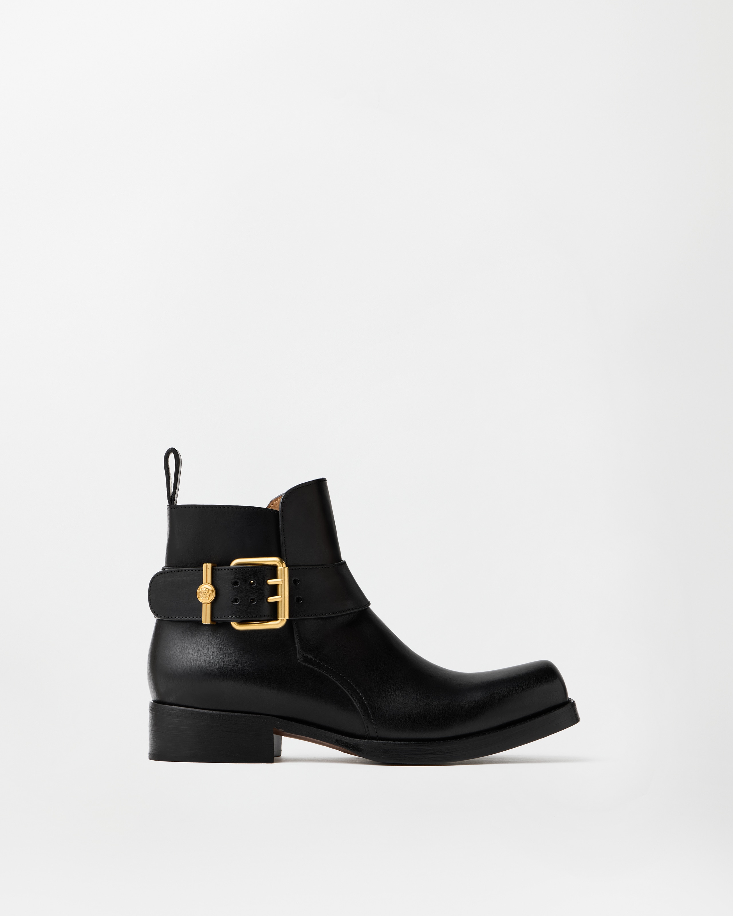 Versace Orlando Bottes En Cuir In Black