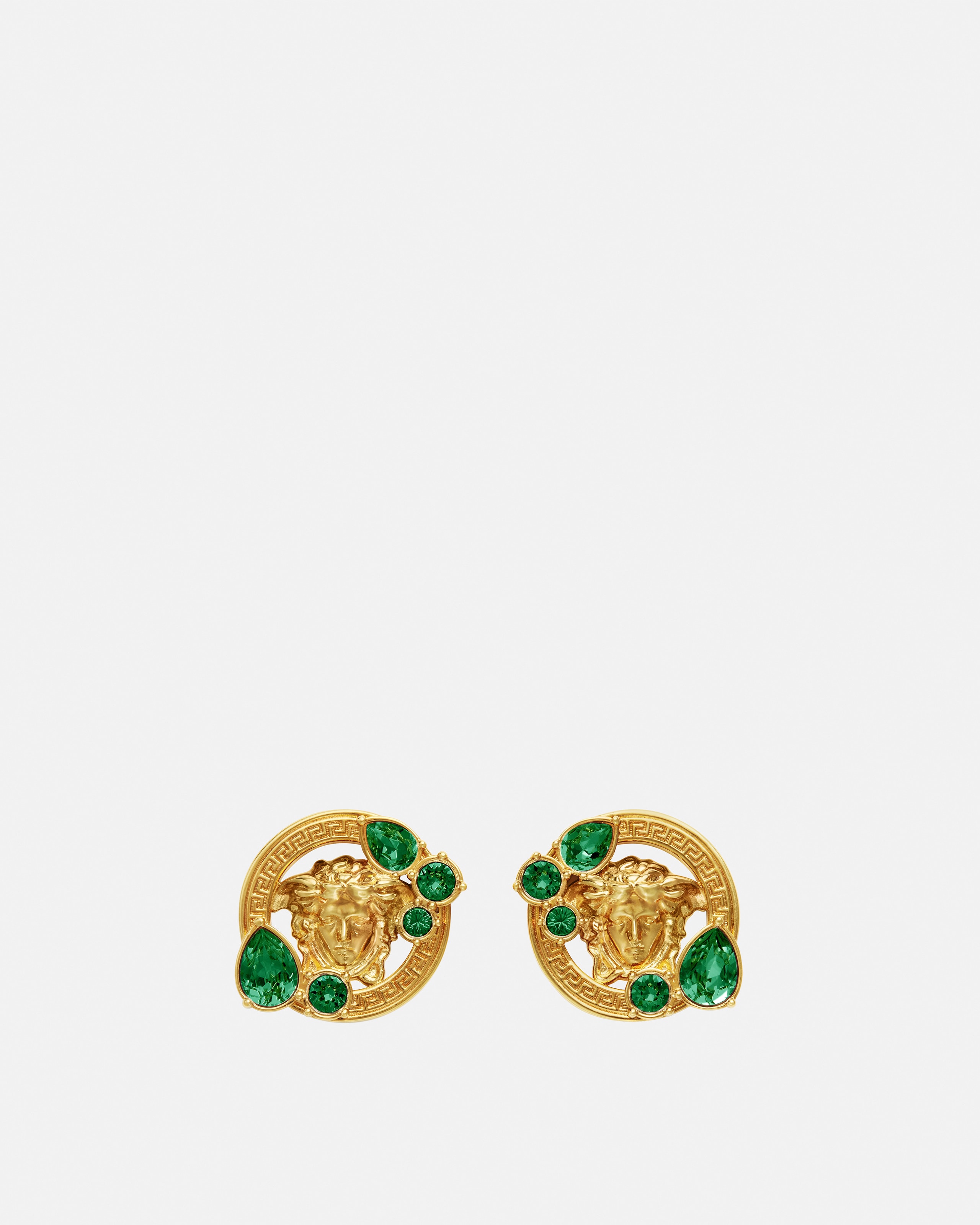 Versace Medusa '95 Crystal Earrings In Gold