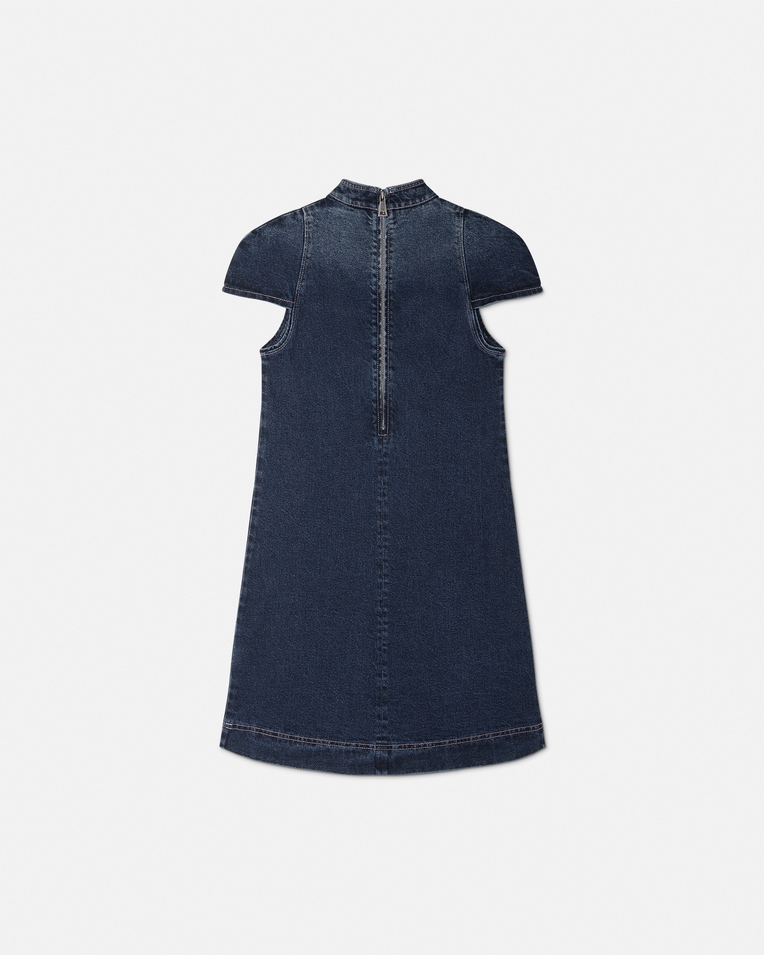 Institutional Logo Denim Mini Dress