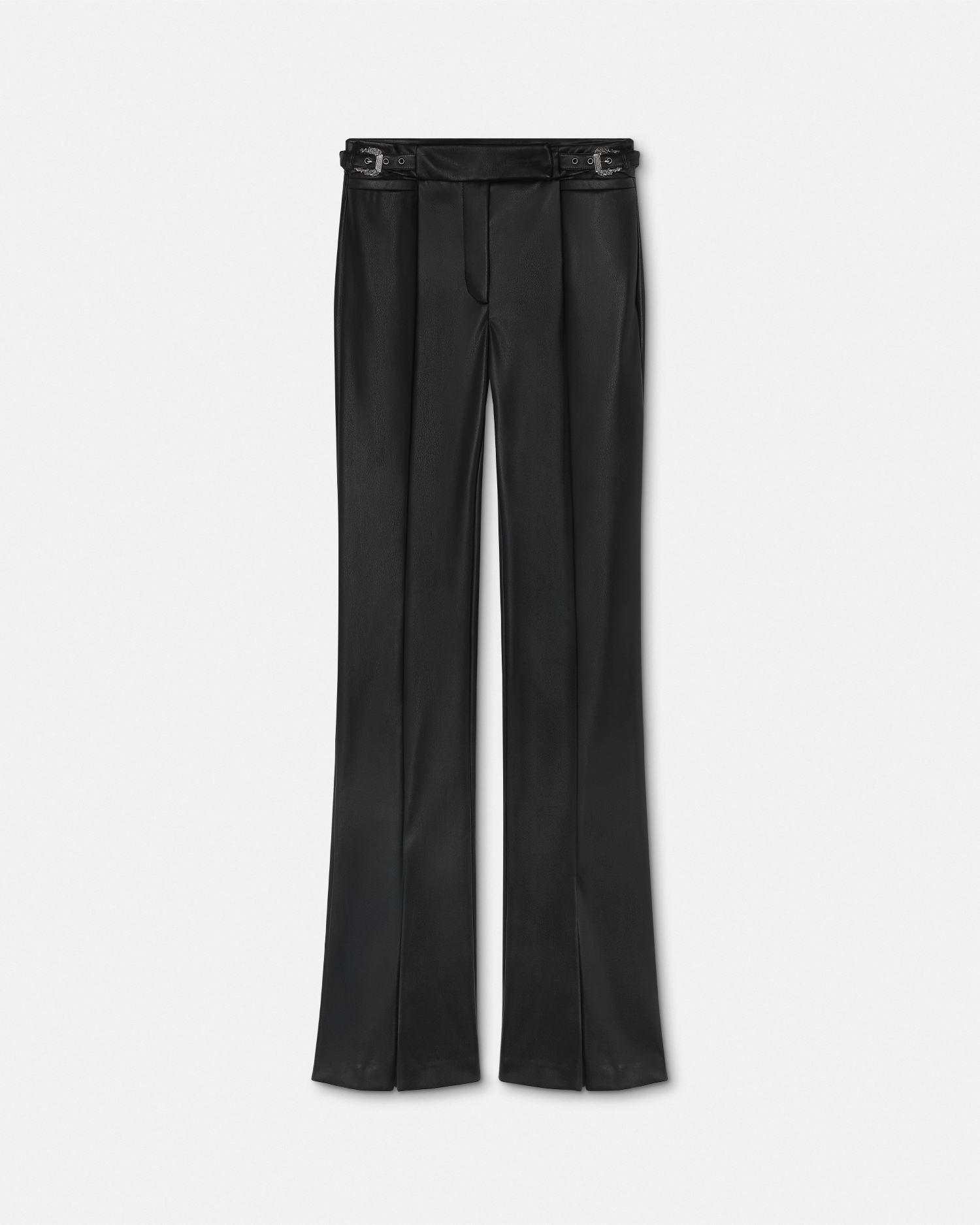 Baroque Buckle Wide-Leg Pants