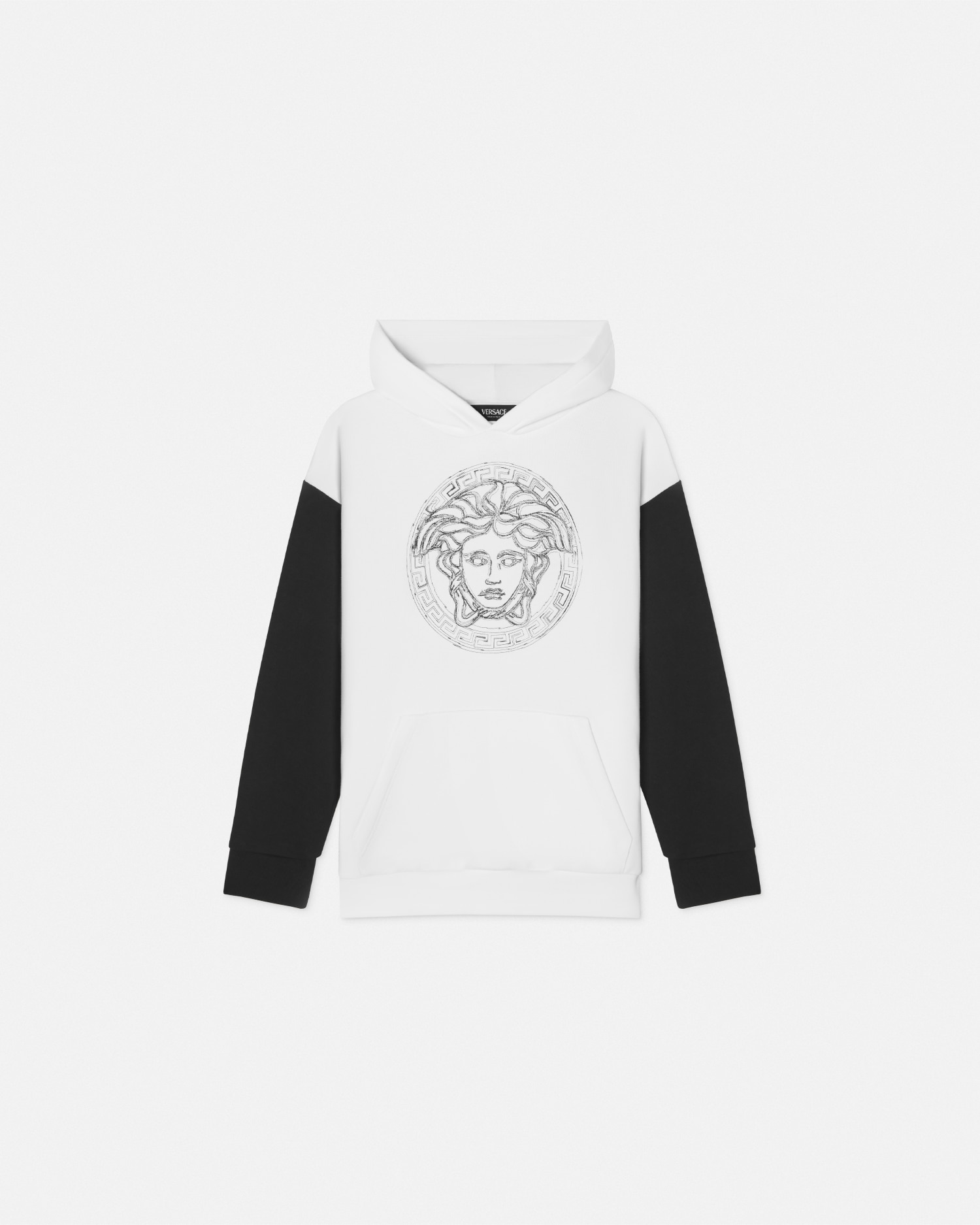 Versace Hoodie Medusa Kids In Noir+blanc