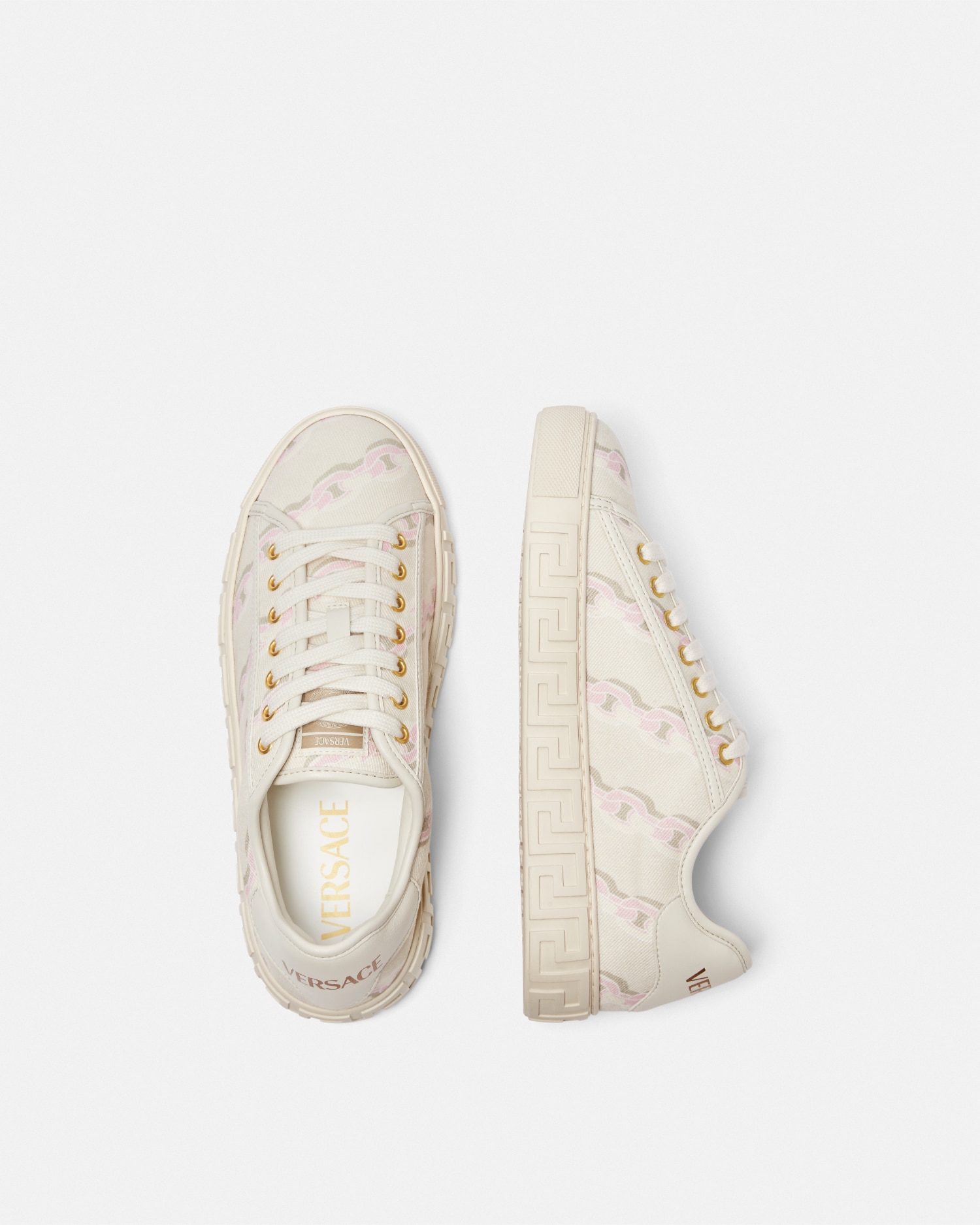 Chain Stripes Greca Sneakers