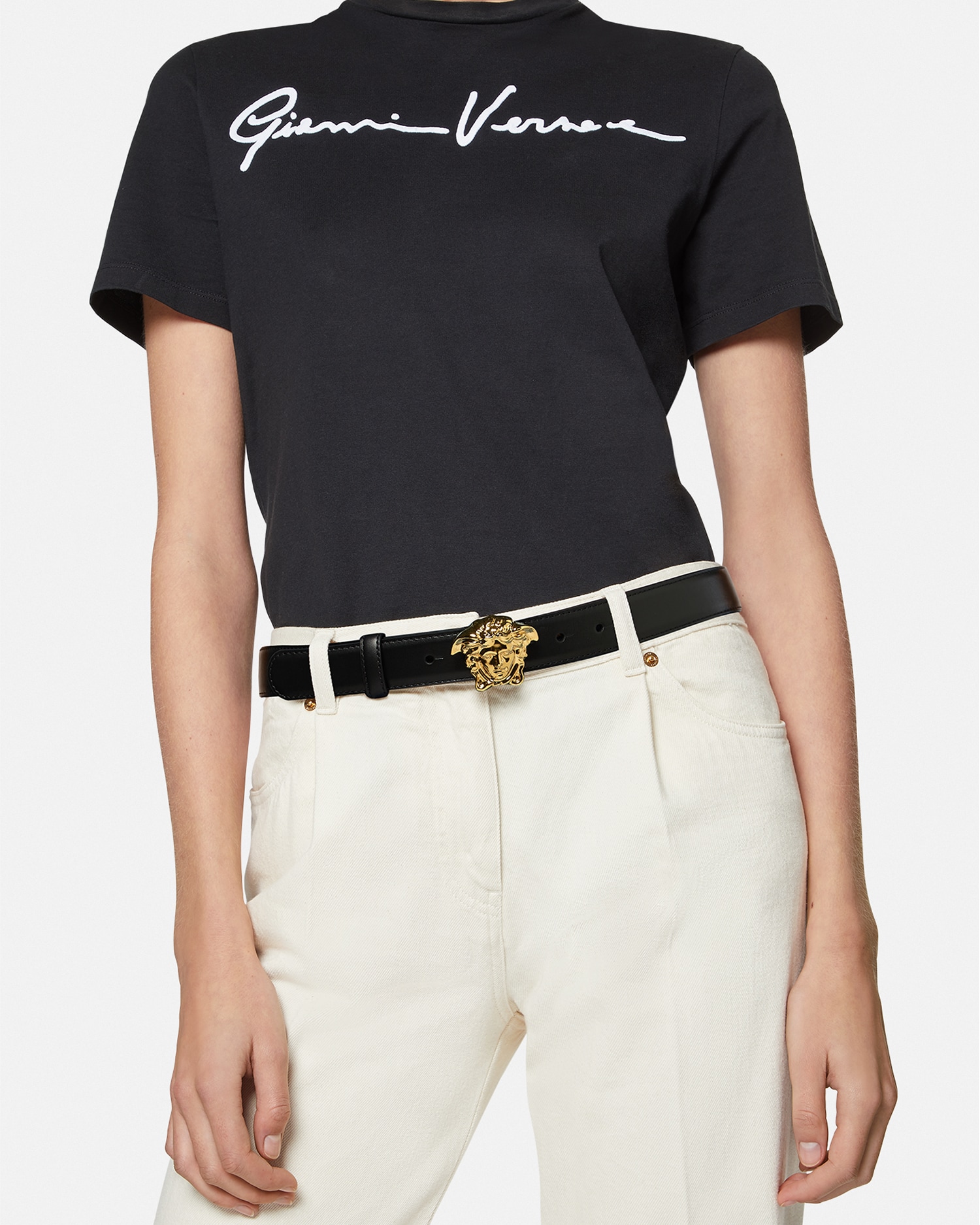 La Medusa Leather Belt 1.2" / 3 cm