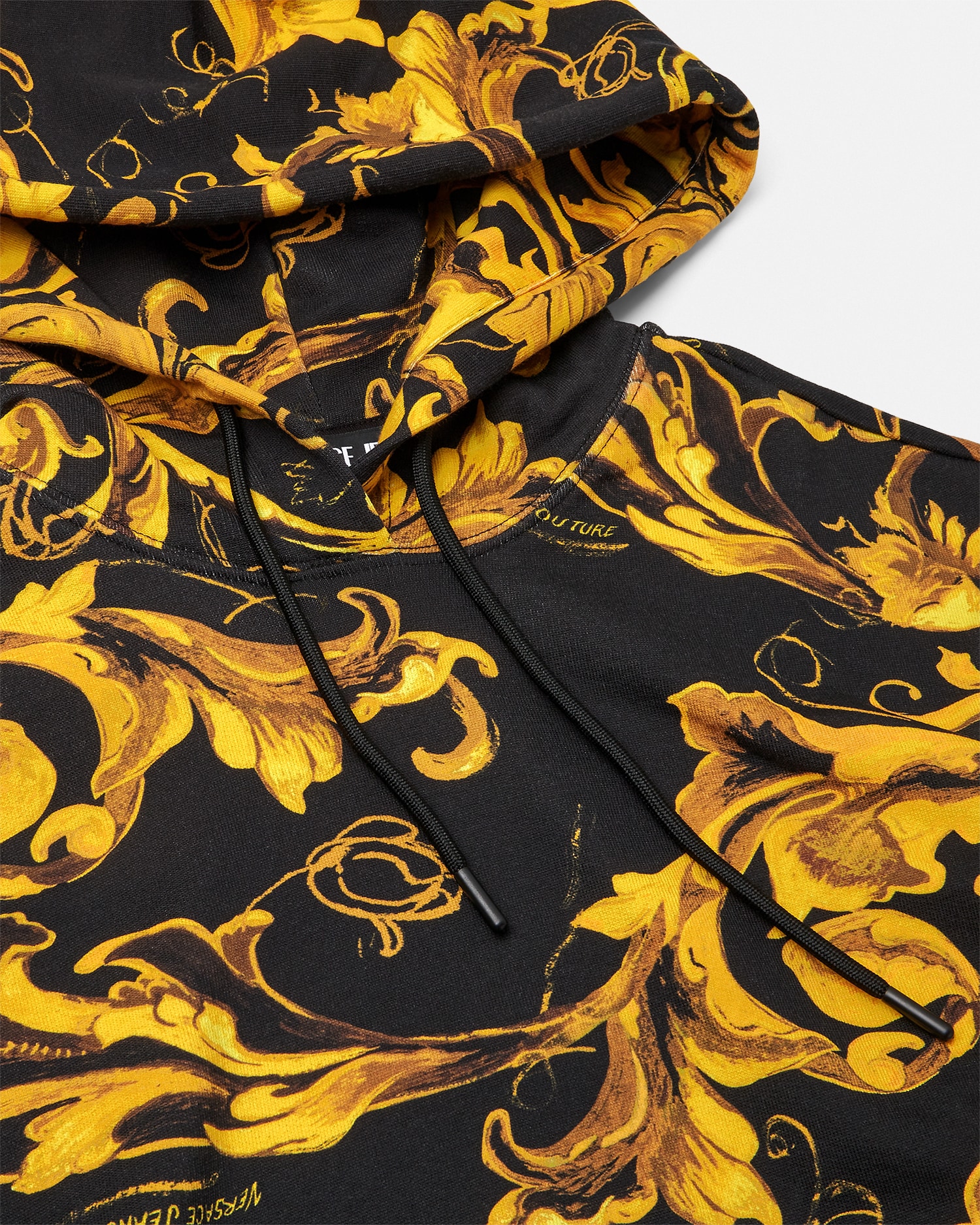 Porcelain Barocco Crop Hoodie