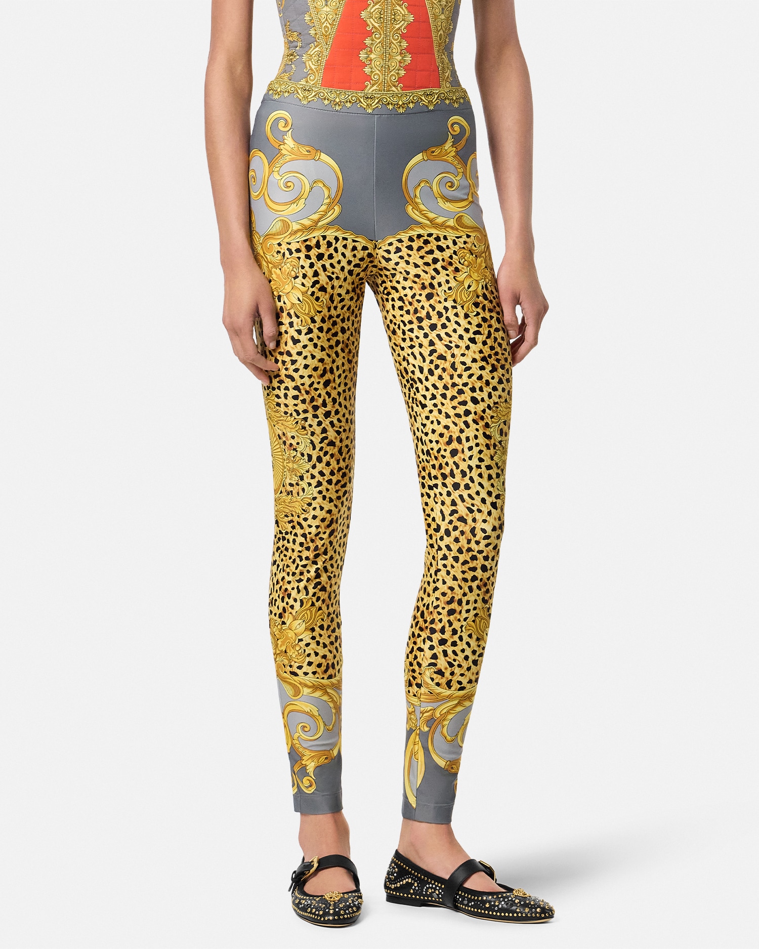 Cheetah Foulard Leggings
