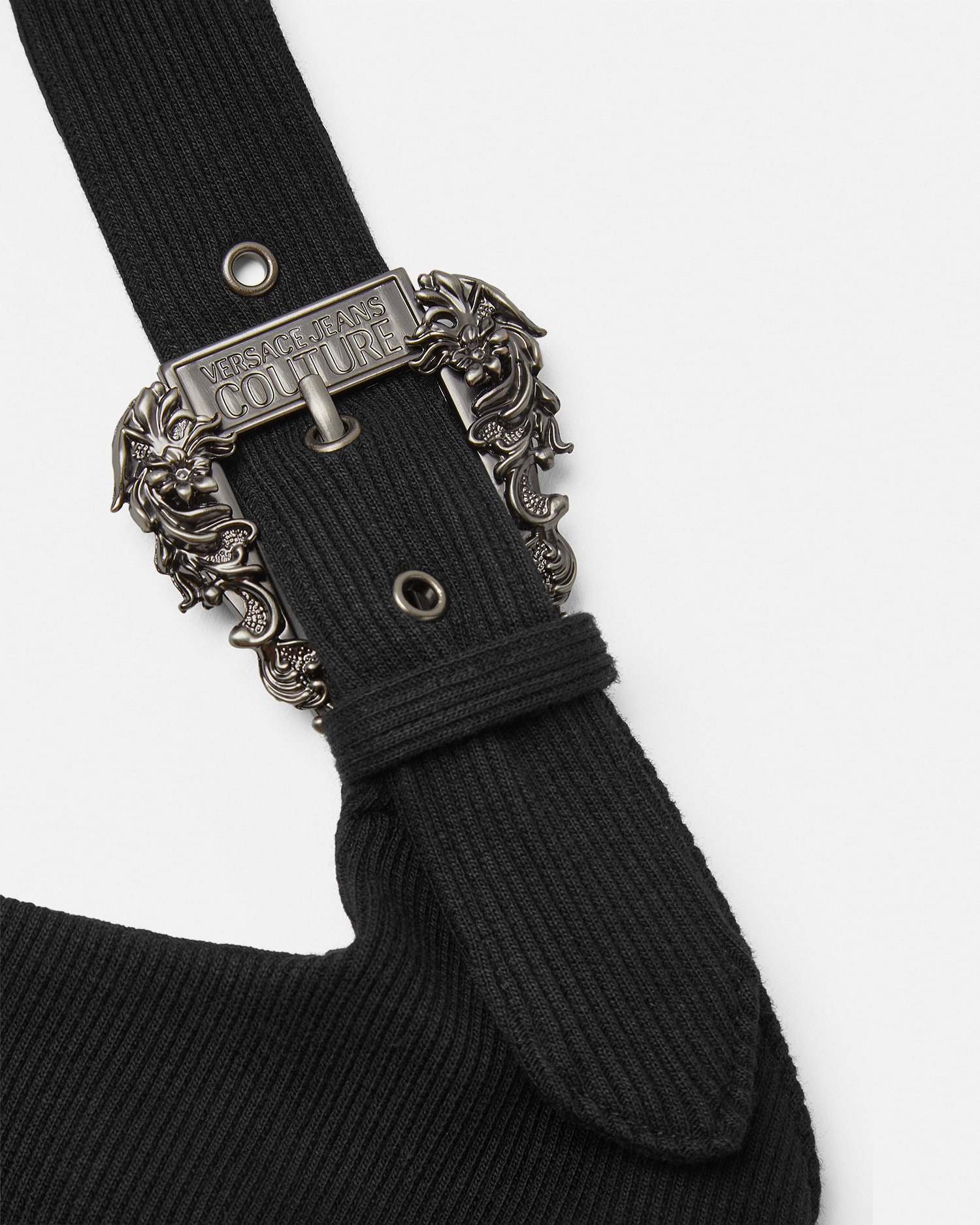 Baroque Buckle Ribbed Top