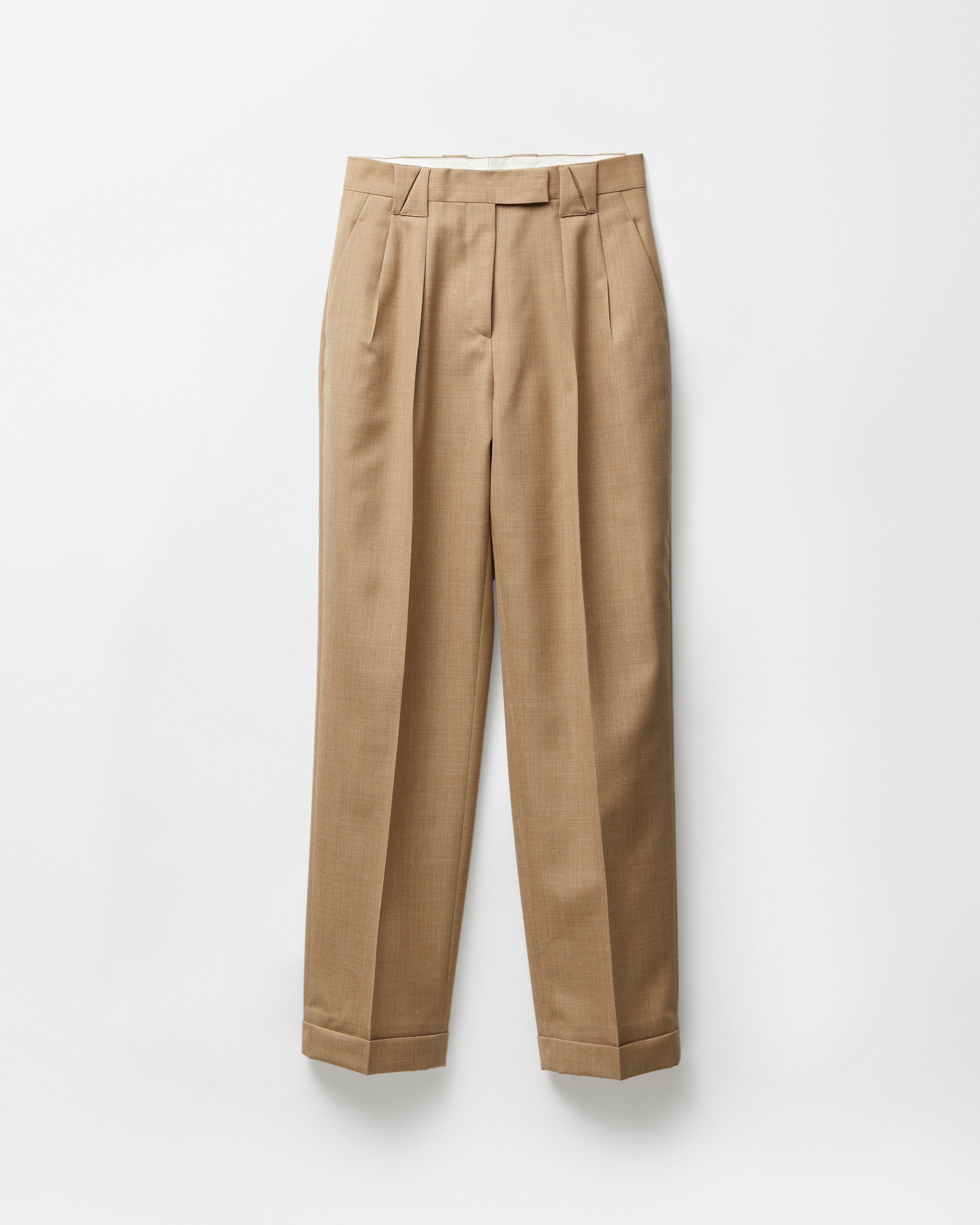 Versace Pantalon Habillé En Laine In Brown