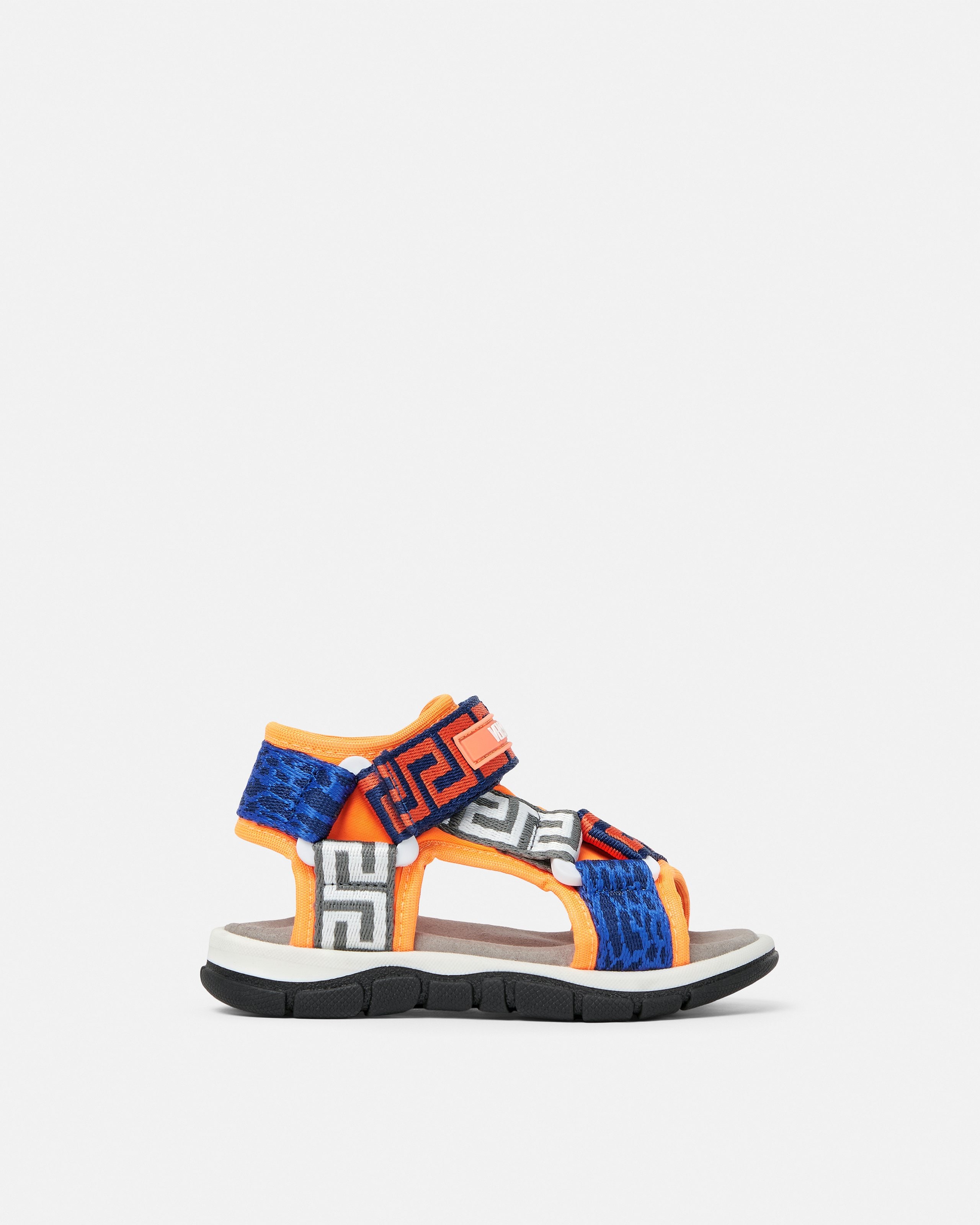 Versace Kids Trigreca Nylon Sandals In Multi