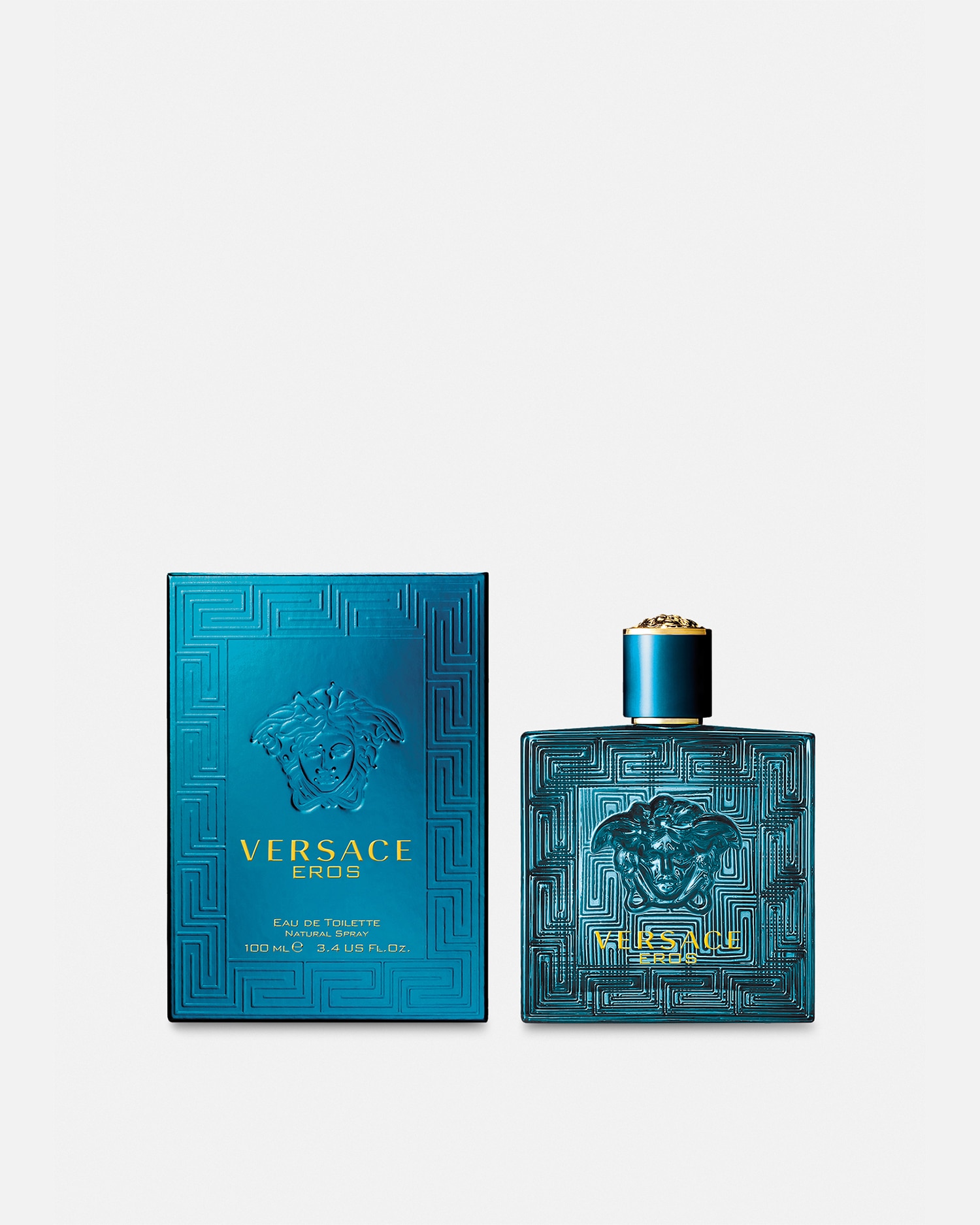 Shop Versace Eros Edt 100 ml In Blue