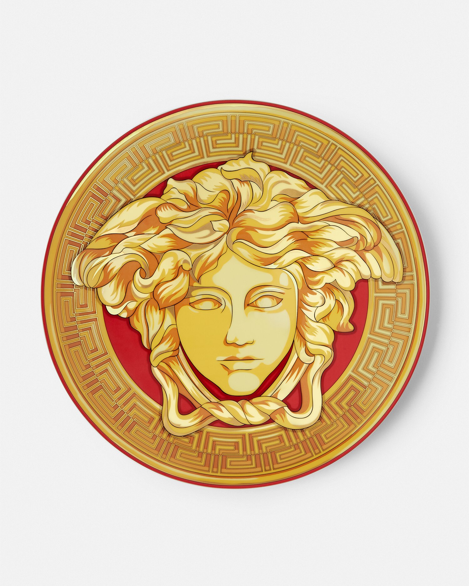 Versace Porcellane E Cristalli Medusa Amplified Charger Plate 33 Cm In Multi