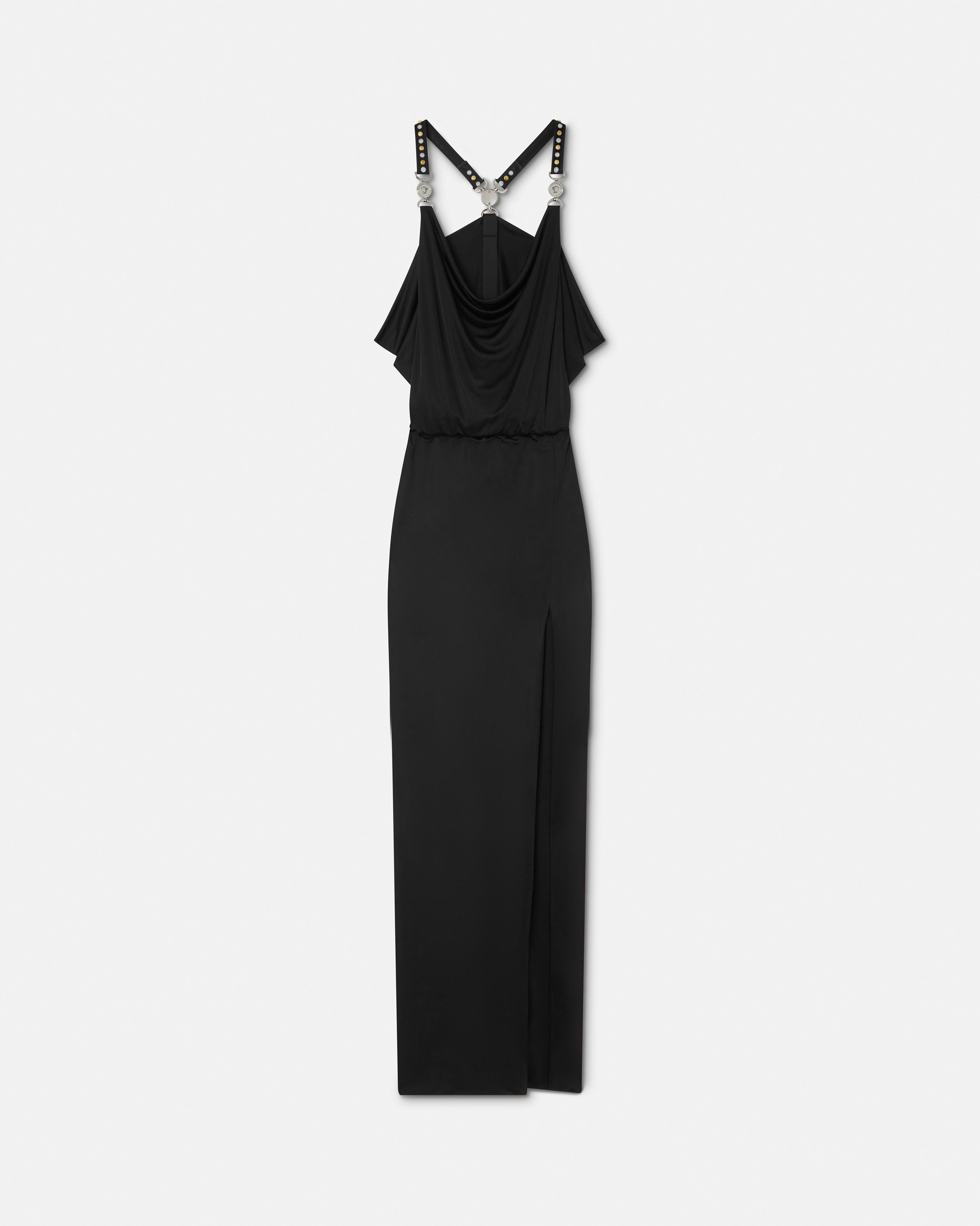 Viscose-Jersey Gathered Gown
