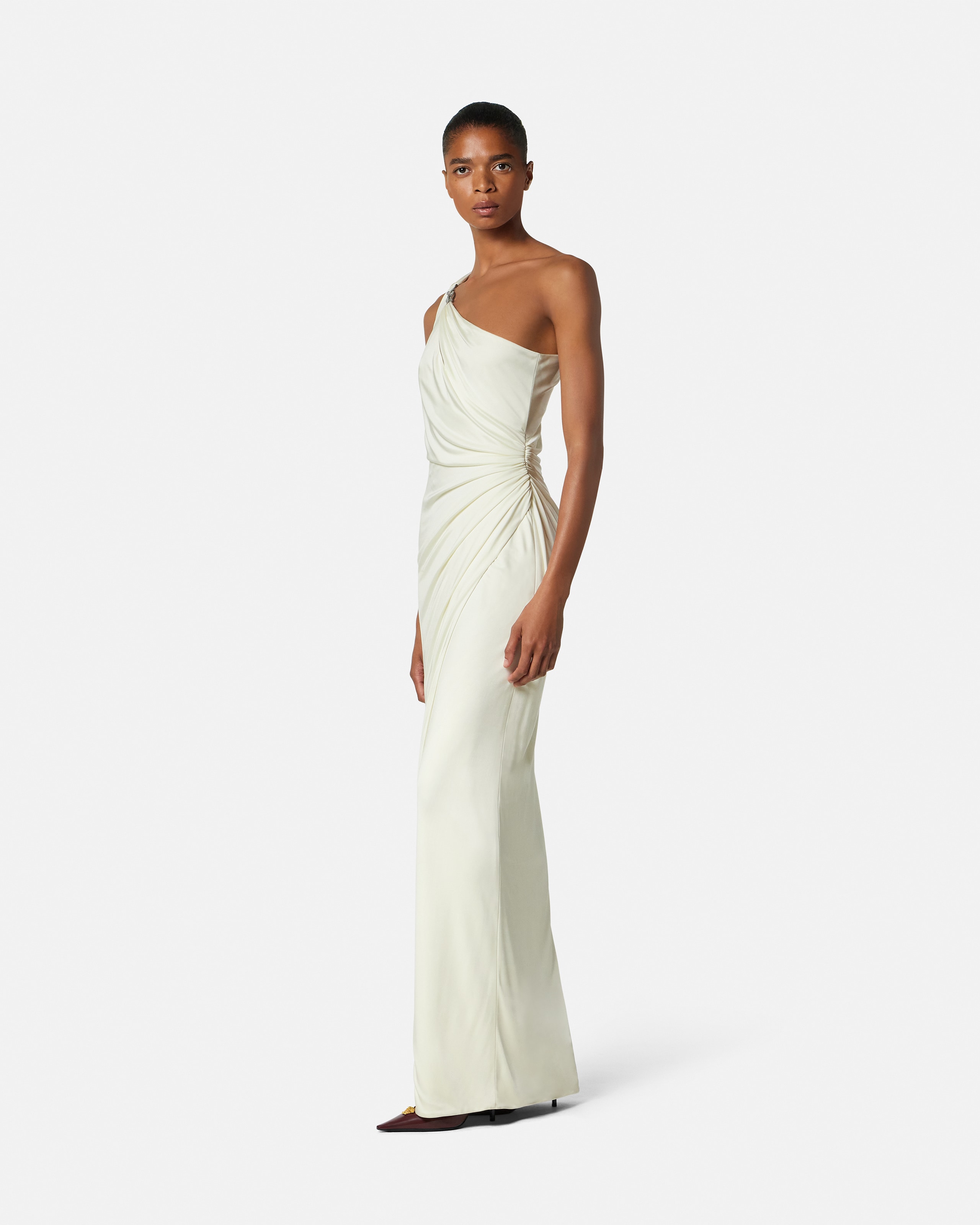 Viscose-Jersey Draped Gown