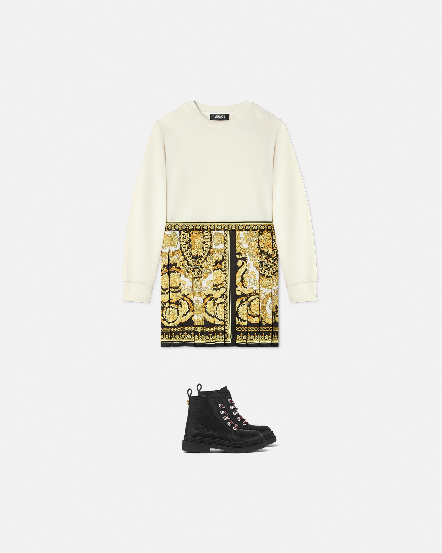 Versace Robe Sweat Barocco Foulard Kids