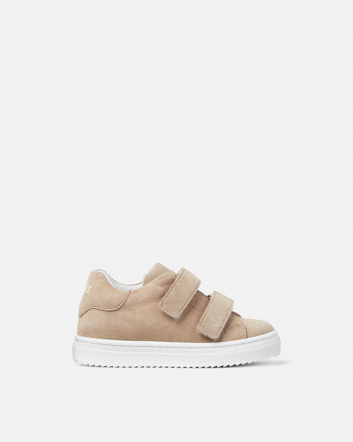 Versace Suede Kids Sneakers In Gold