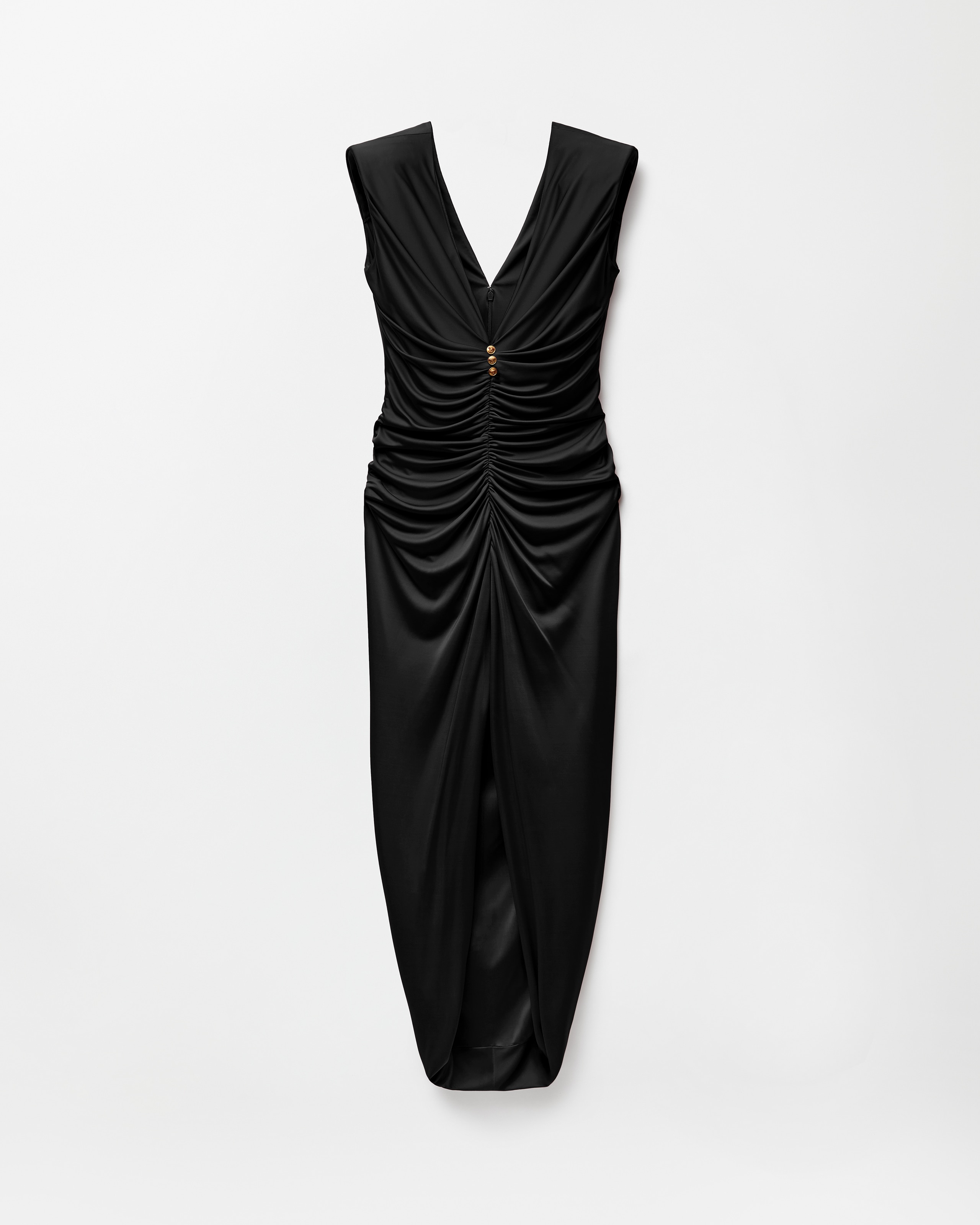 Versace Robe De Soirée En Jersey De Viscose In Noir