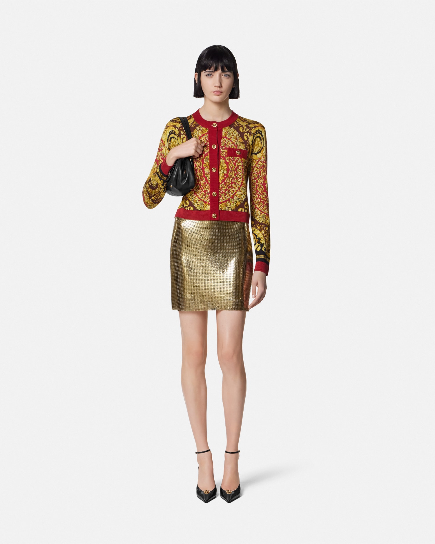 Barocco Silk Knit Cardigan