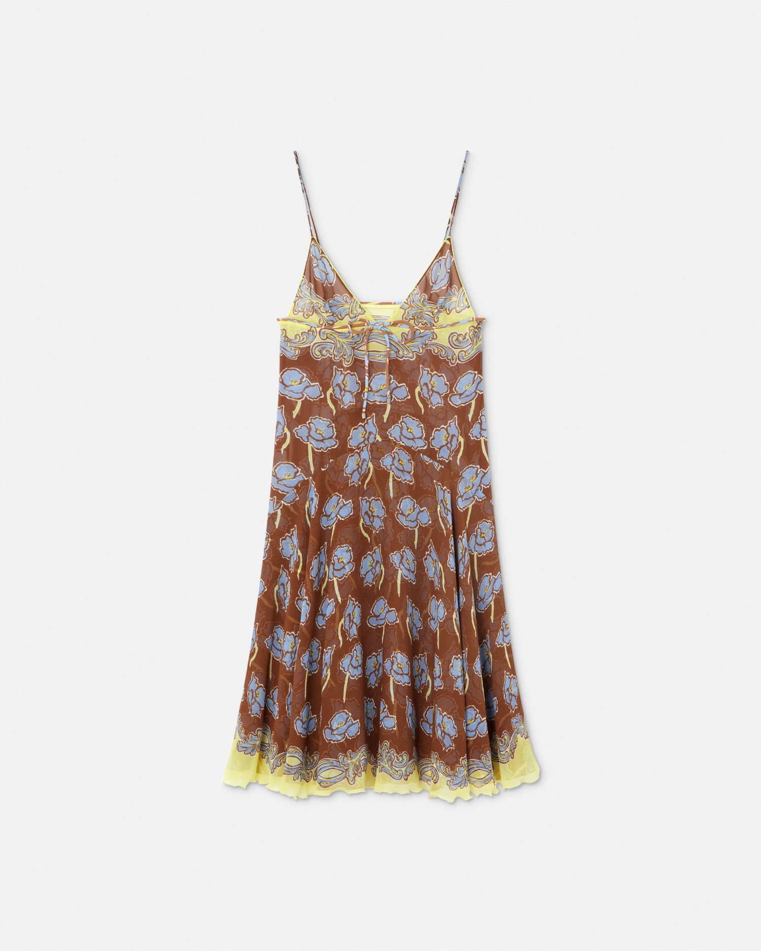 Versace Poppies Foulard-print Midi Dress