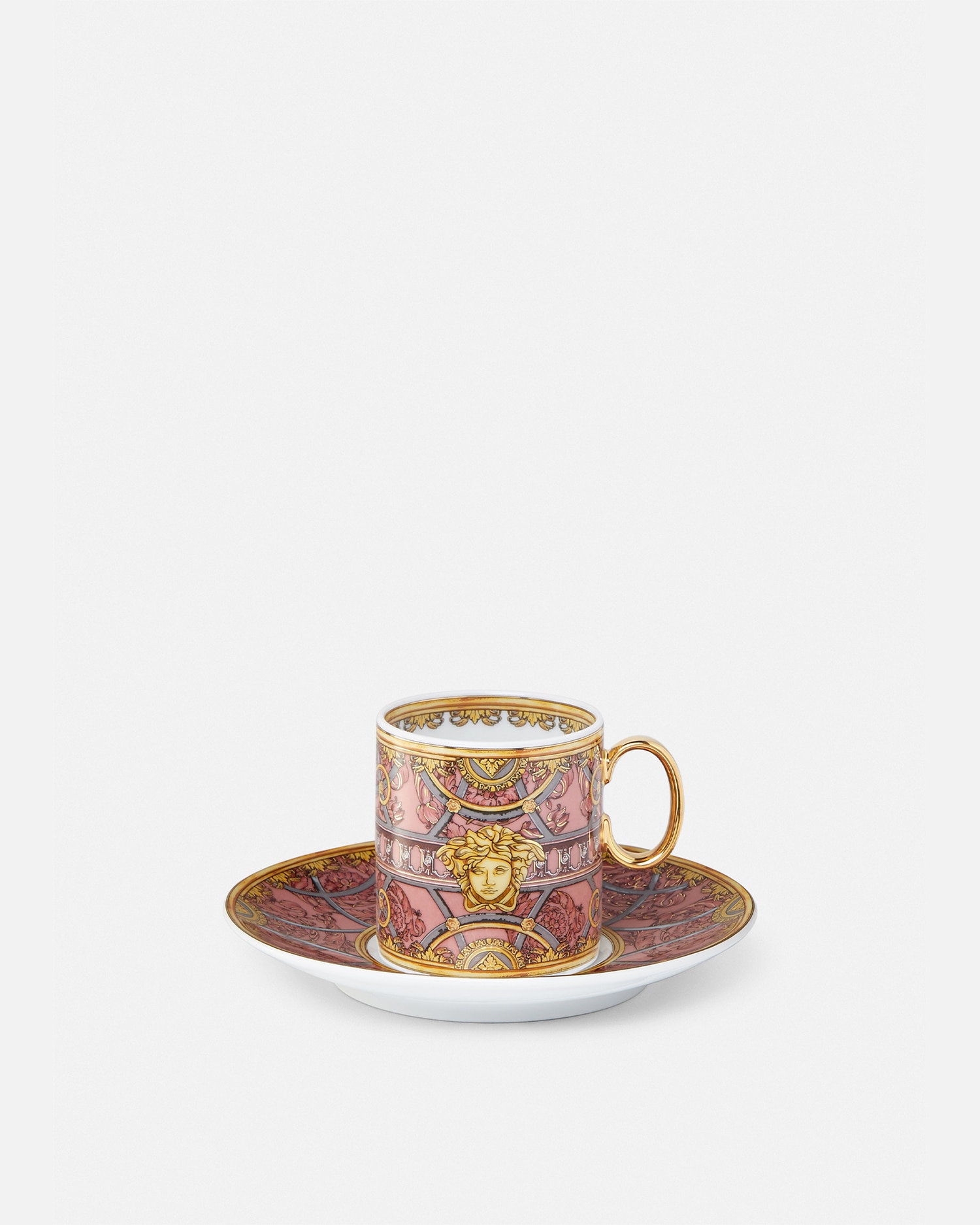 Versace Tasse Et Soucoupe Scala Del Palazzo Rosa In Multi
