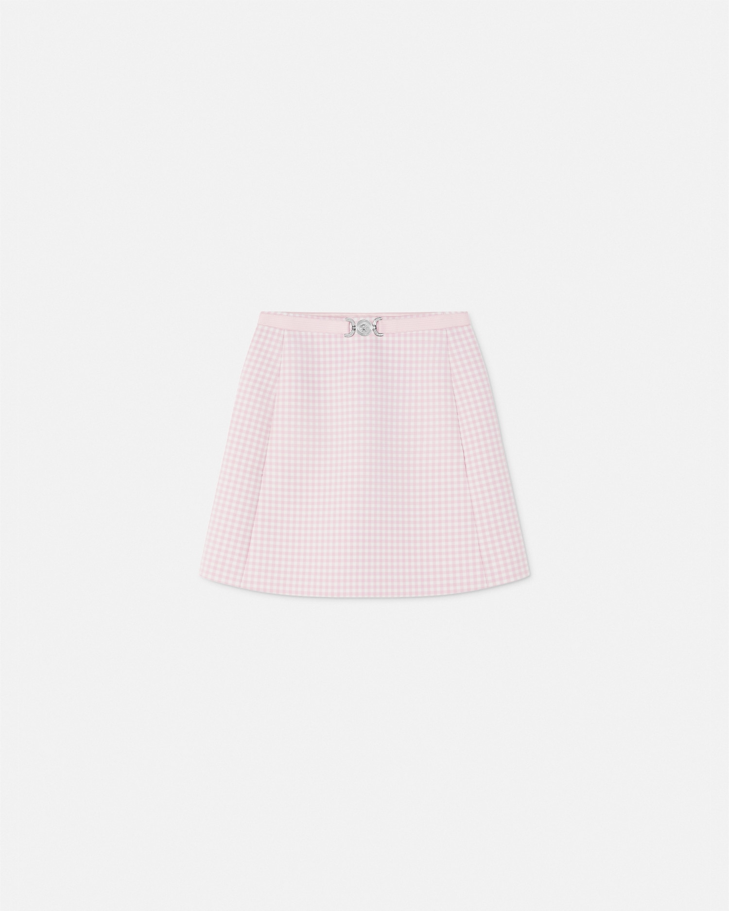 Shop Versace Contrasto Tweed Mini Skirt In Light Pink