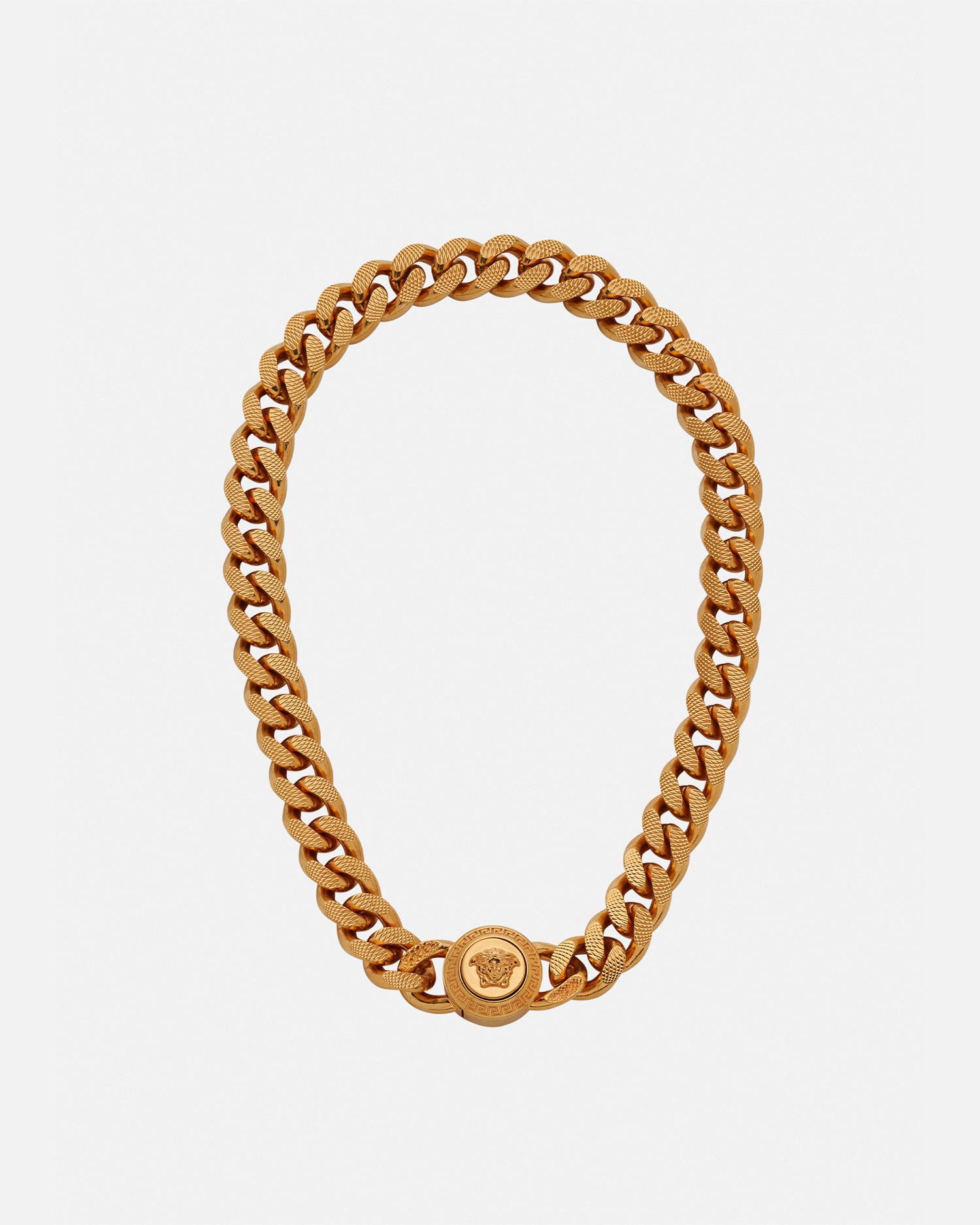 Shop Versace Medusa Chain Necklace In Tribute Gold