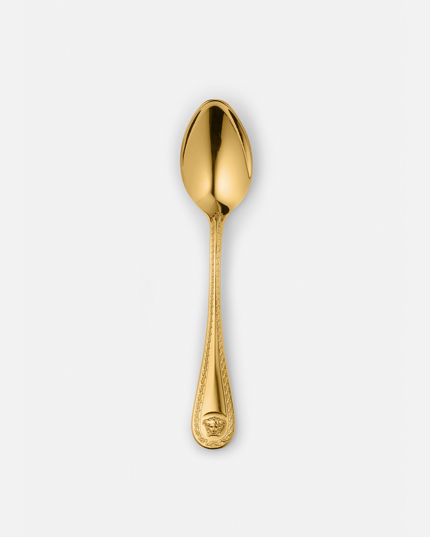 Versace Medusa Gilded Coffee Spoon In Gold