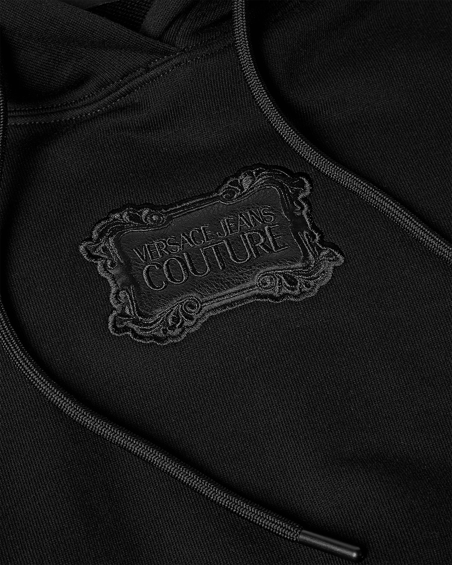 Embroidered Logo Crop Hoodie